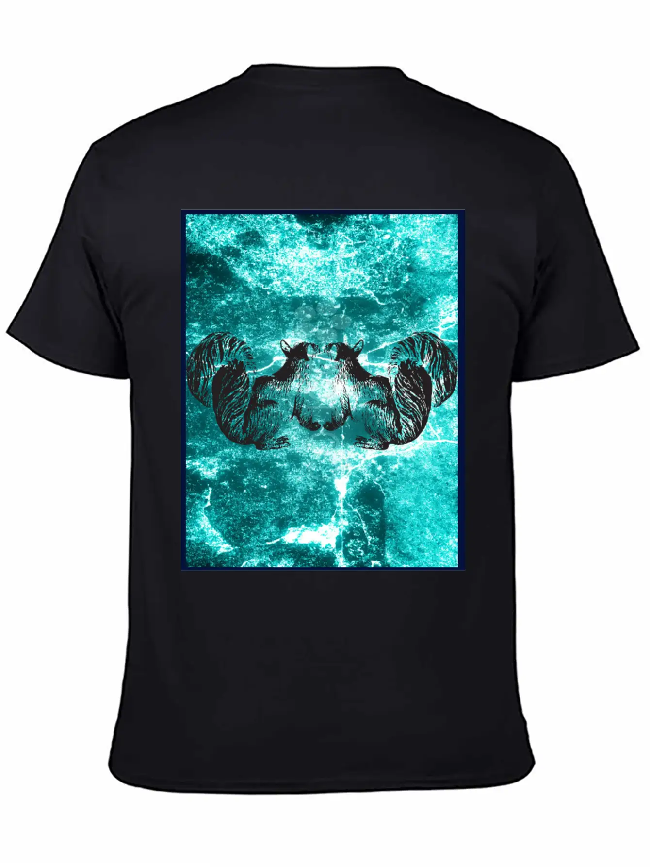 Squirrel Blue Stylish Everyday T-Shirt – Unisex Basic Cotton Tee