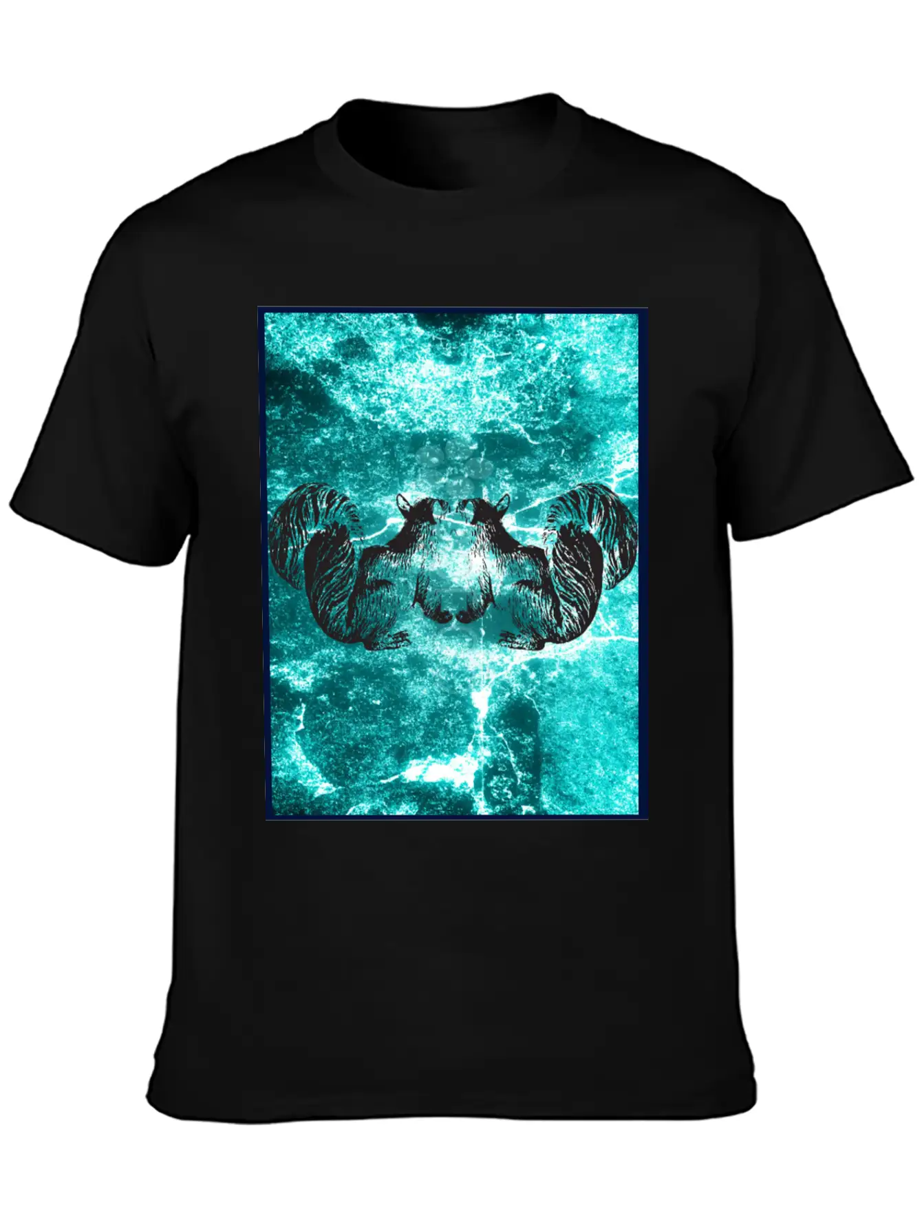 Squirrel Blue Stylish Everyday T-Shirt – Unisex Basic Cotton Tee