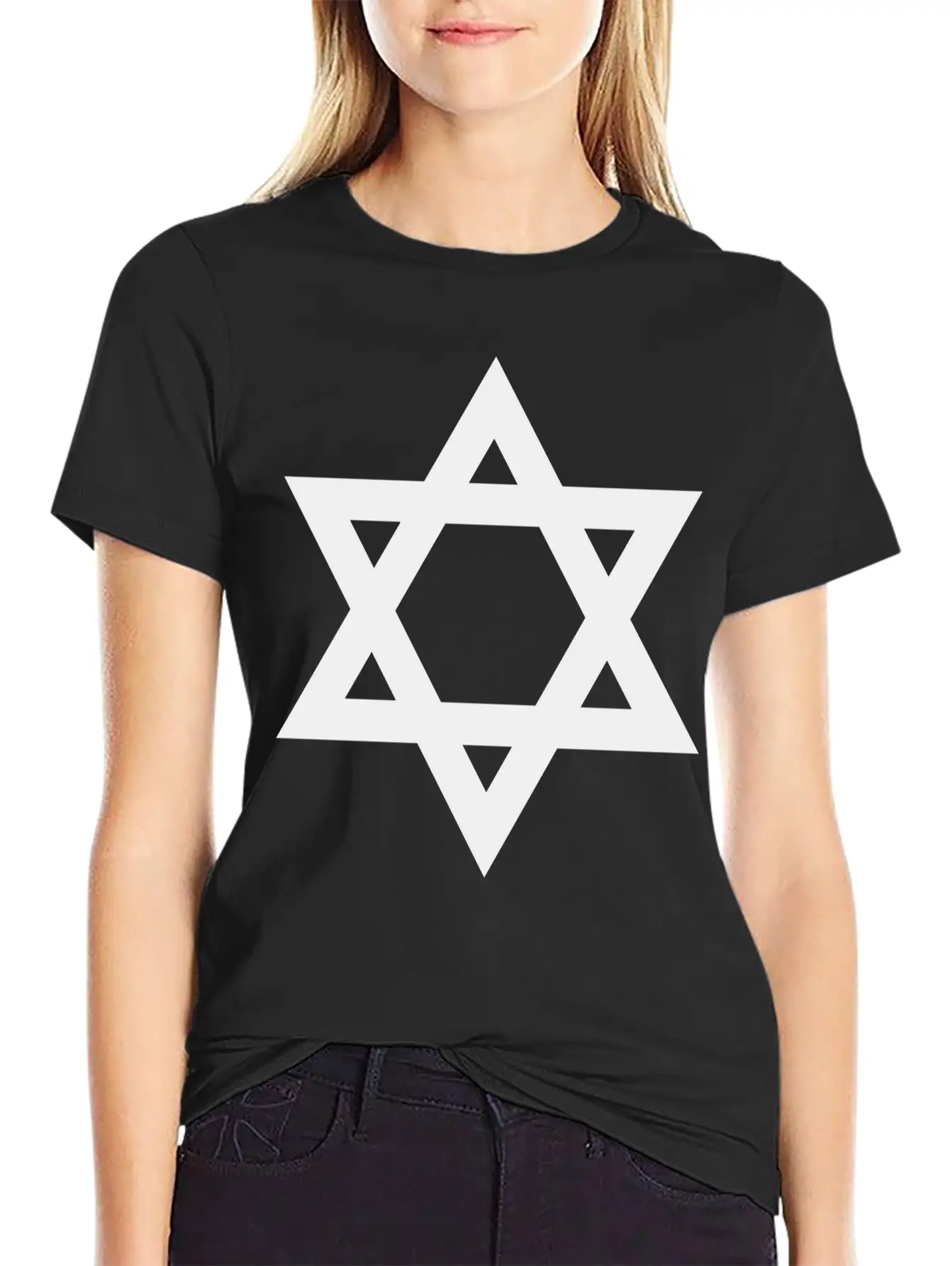 Star Of David Basic Graphic T-Shirt – Daily Comfort In Soft Cotton