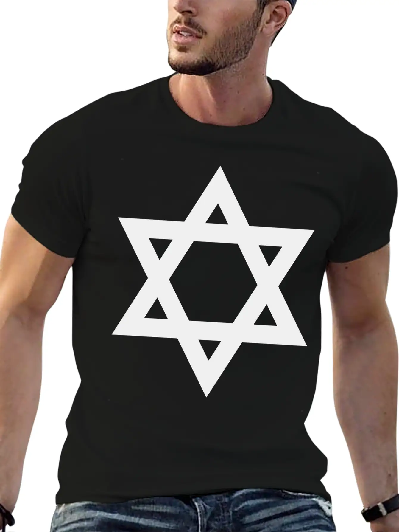 Star Of David Basic Graphic T-Shirt – Daily Comfort In Soft Cotton
