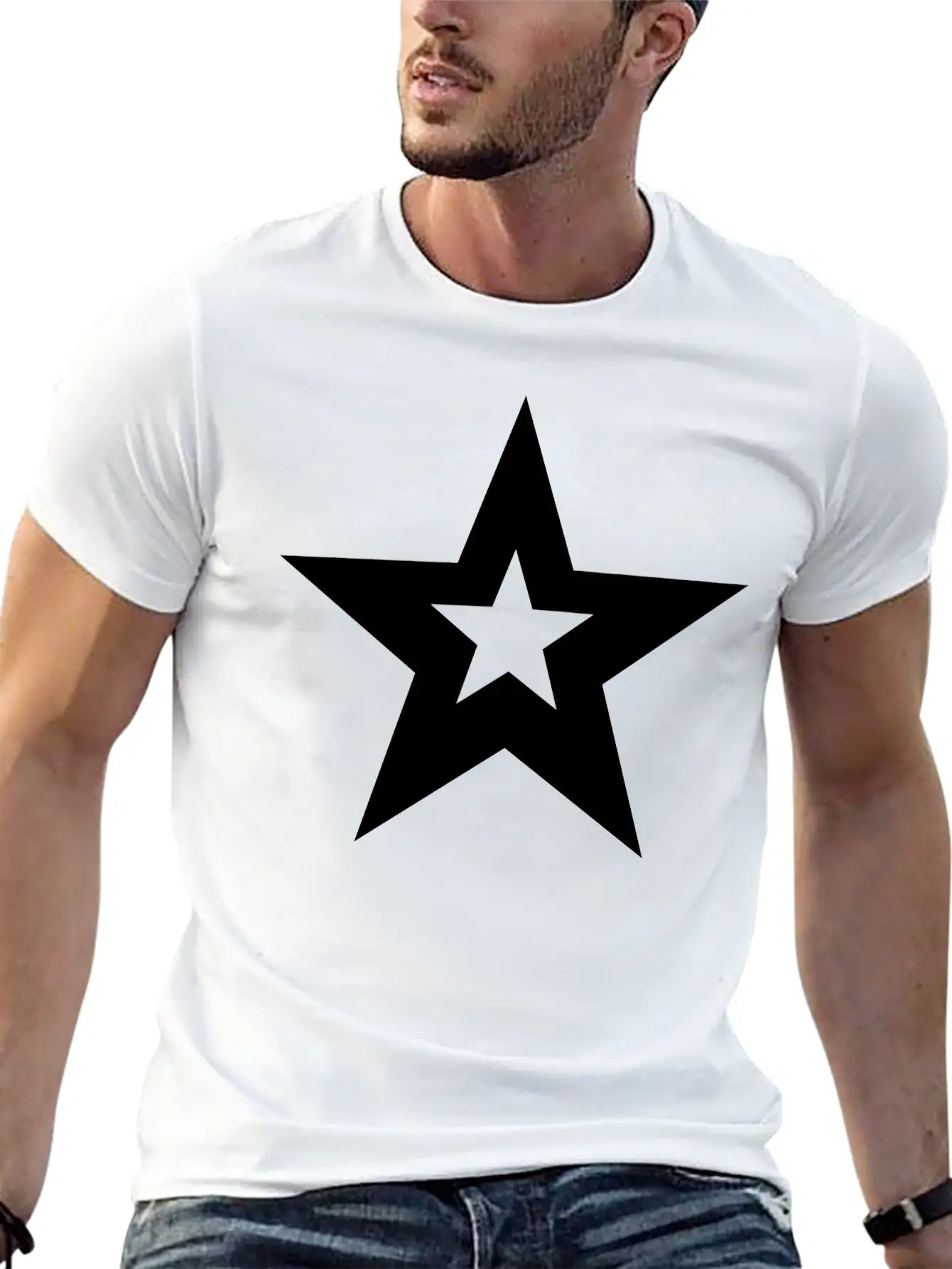 Star Unisex Cotton Tee – Relaxed Fit For Any Occasion