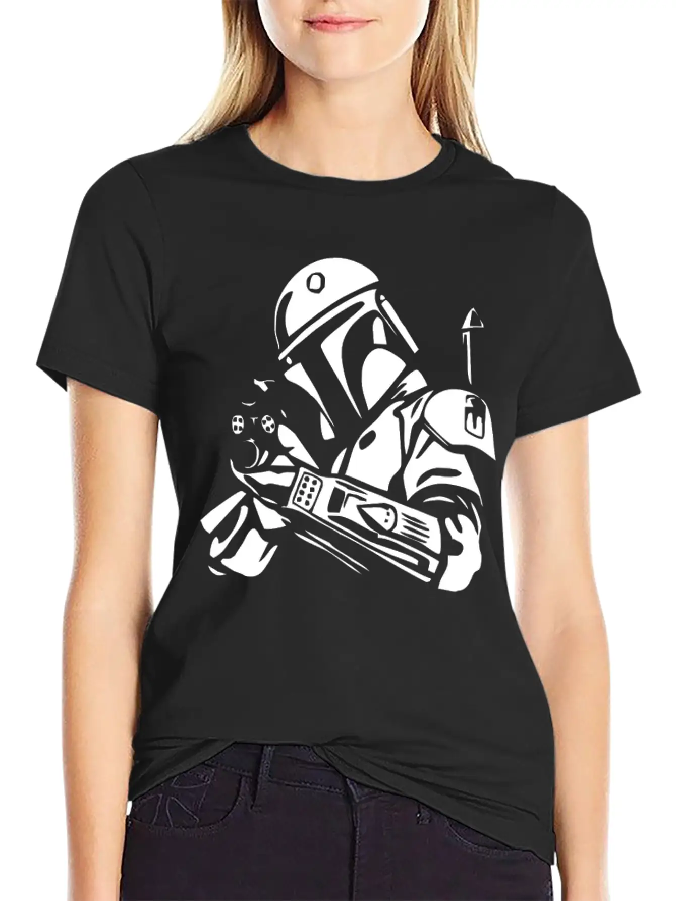 Star Wars Bobba Fett Inspired TEE Relaxed Everyday Tee – Lightweight And Durable Cotton