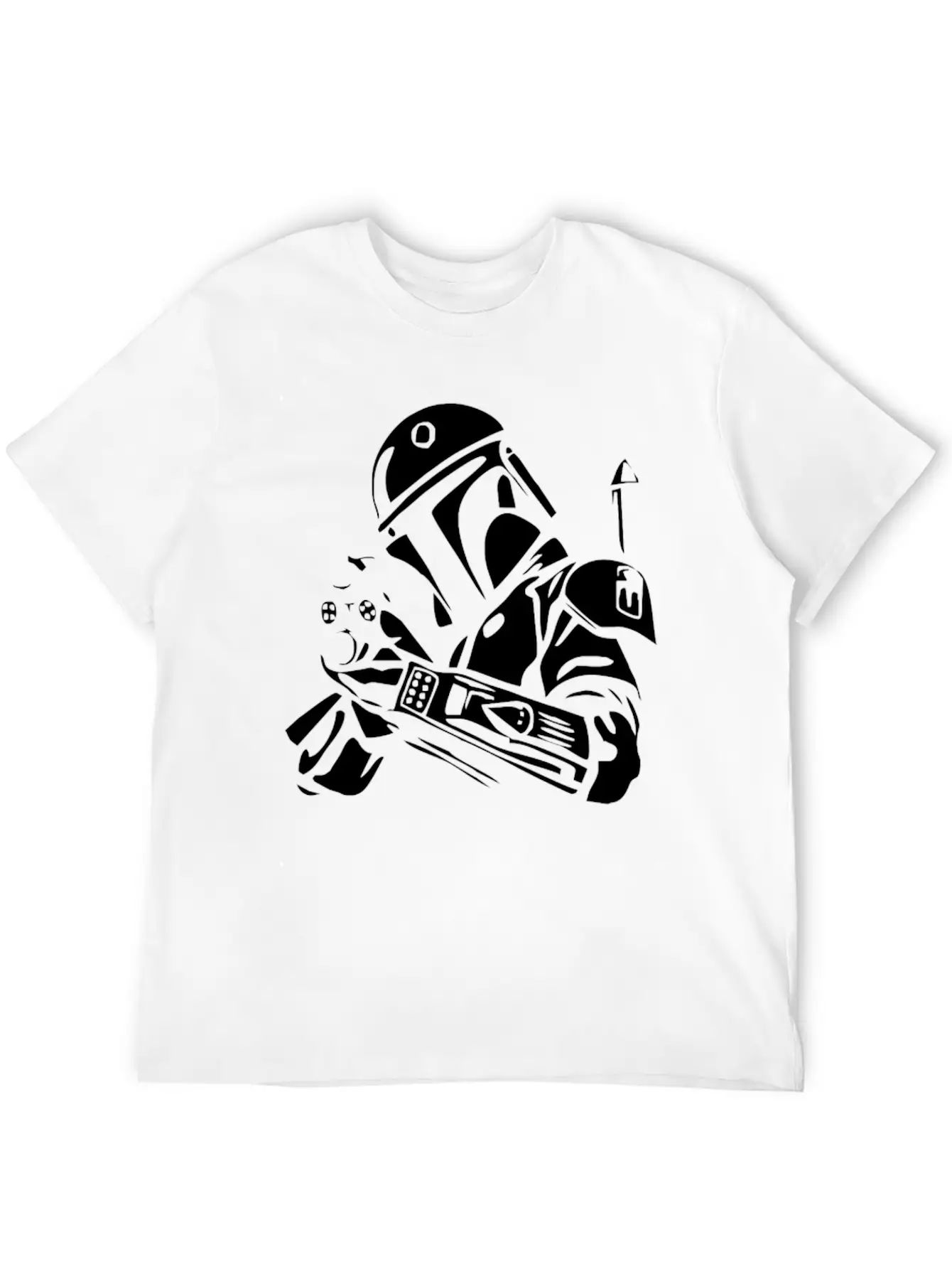 Star Wars Bobba Fett Inspired TEE Relaxed Everyday Tee – Lightweight And Durable Cotton
