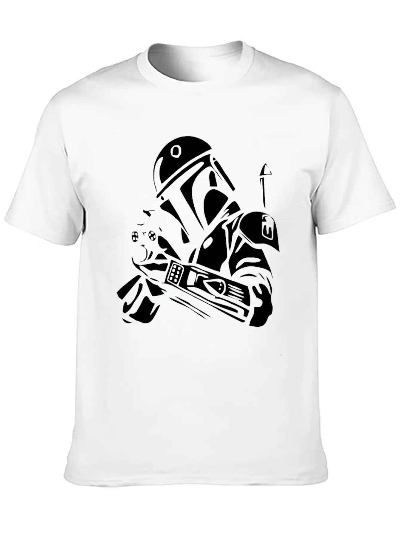 Star Wars Bobba Fett Inspired TEE Relaxed Everyday Tee – Lightweight And Durable Cotton