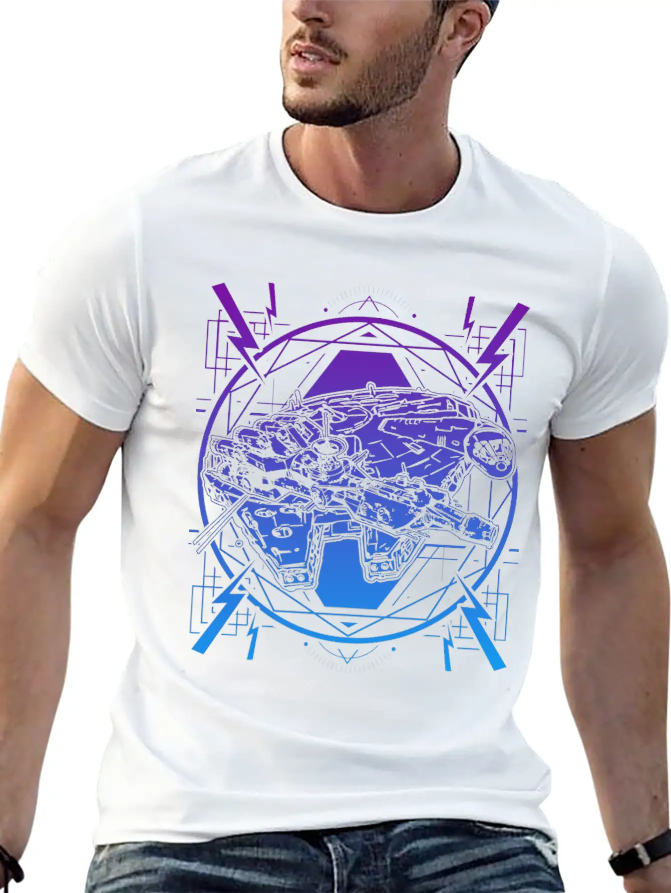 Starship Nasa Galaxy Stars Science Gift Basic Graphic T-Shirt – Daily Comfort In Soft Cotton