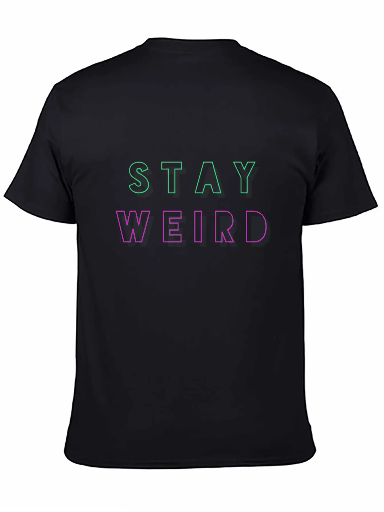 Stay Weird Funny Crazy Nerd Good Vibes Gift Classic Cotton Tee – Unisex Comfort For Any Season
