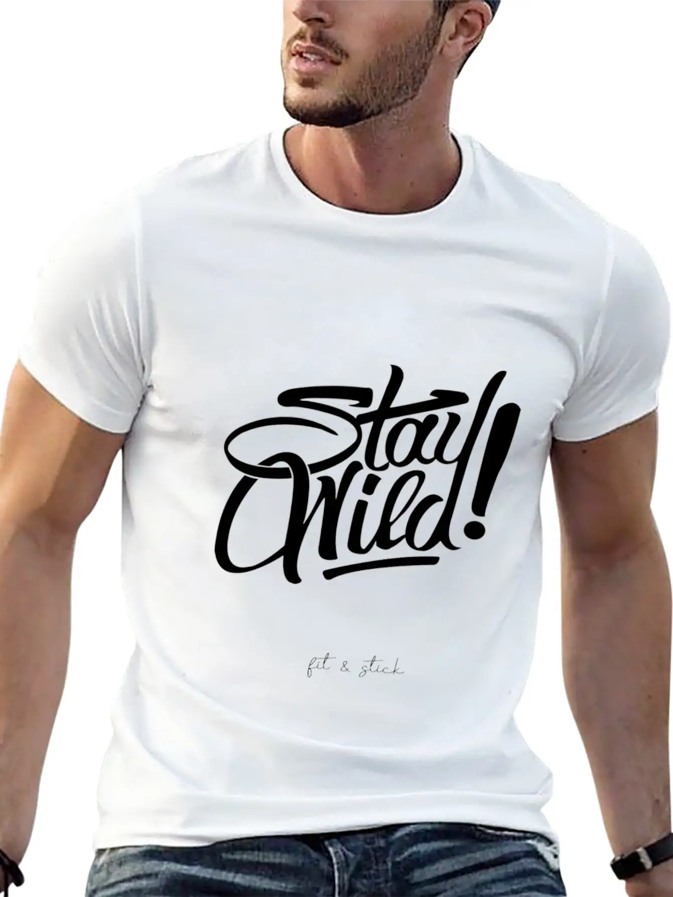 STAY WILD Stylish Everyday T-Shirt – Unisex Basic Cotton Tee