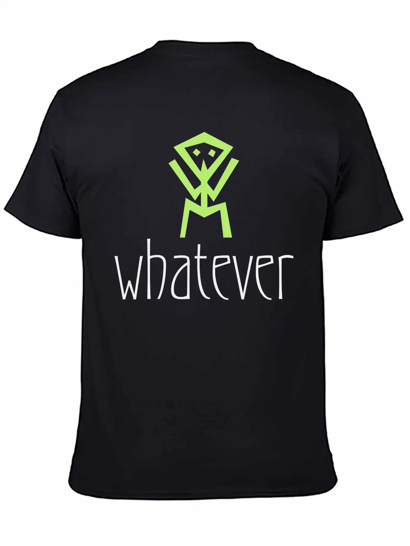 Stick Figure Whatever Symbol Stylish Everyday T-Shirt – Unisex Basic Cotton Tee
