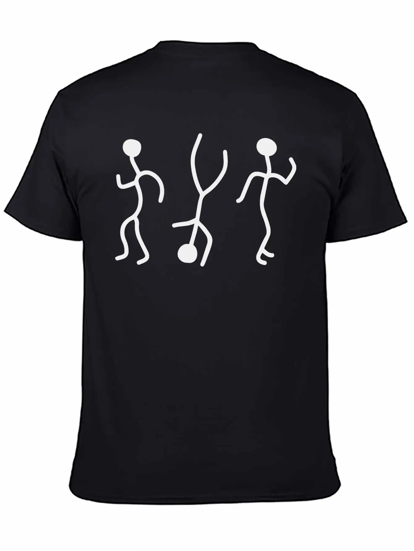 Stick Figures Dance Basic Graphic T-Shirt – Daily Comfort In Soft Cotton