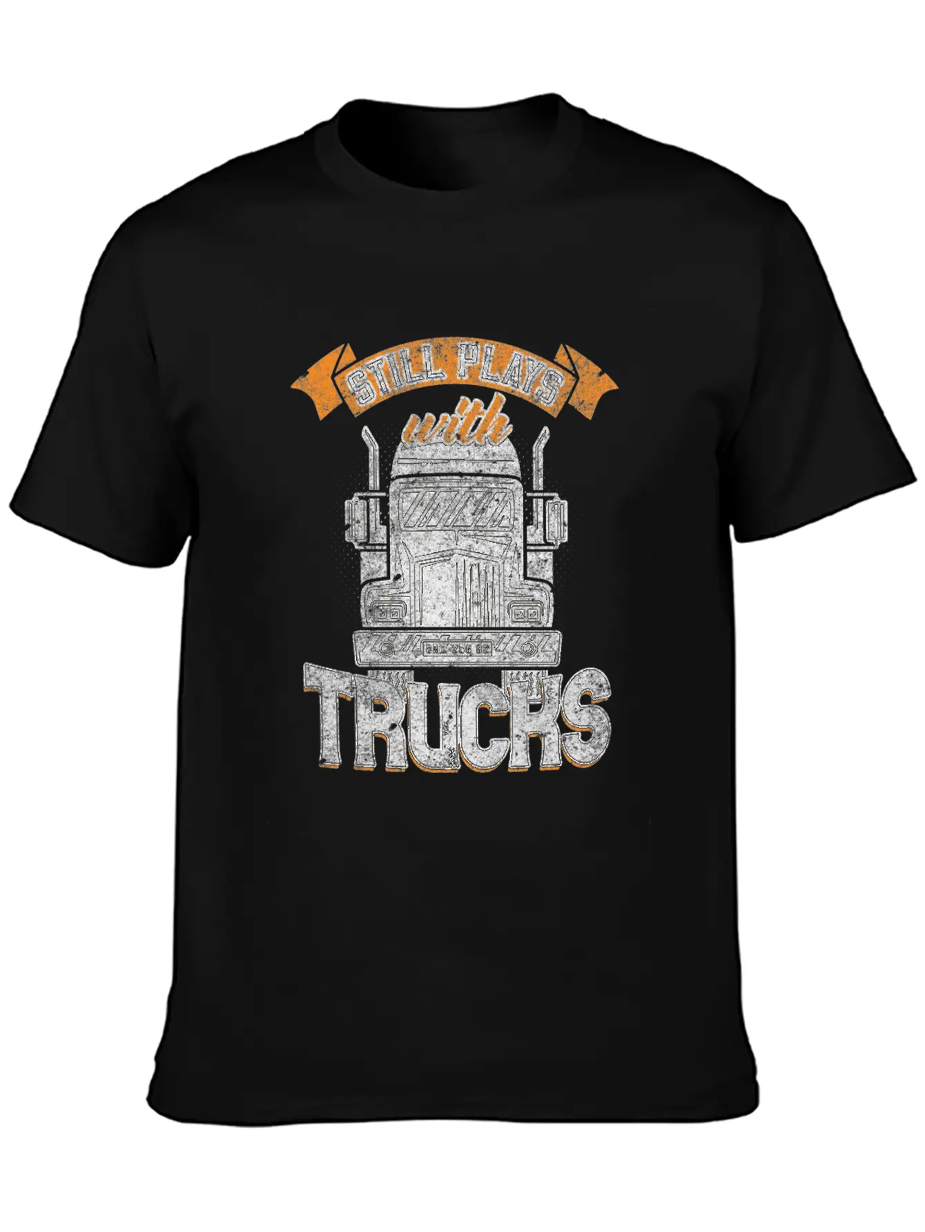 Still Plays With Trucks Basic Graphic T-Shirt – Daily Comfort In Soft Cotton