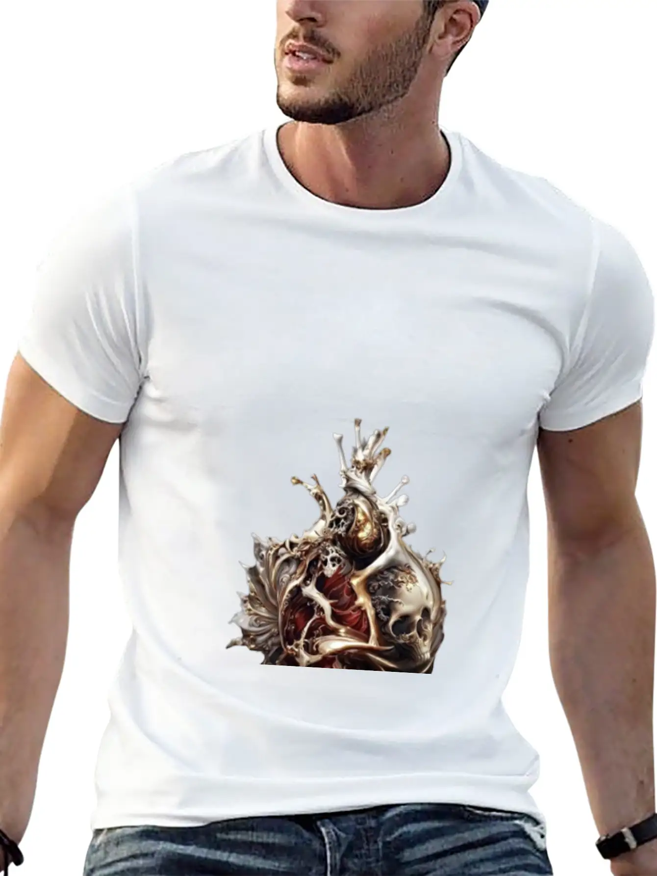 Stone Heart Stylish Everyday T-Shirt – Unisex Basic Cotton Tee