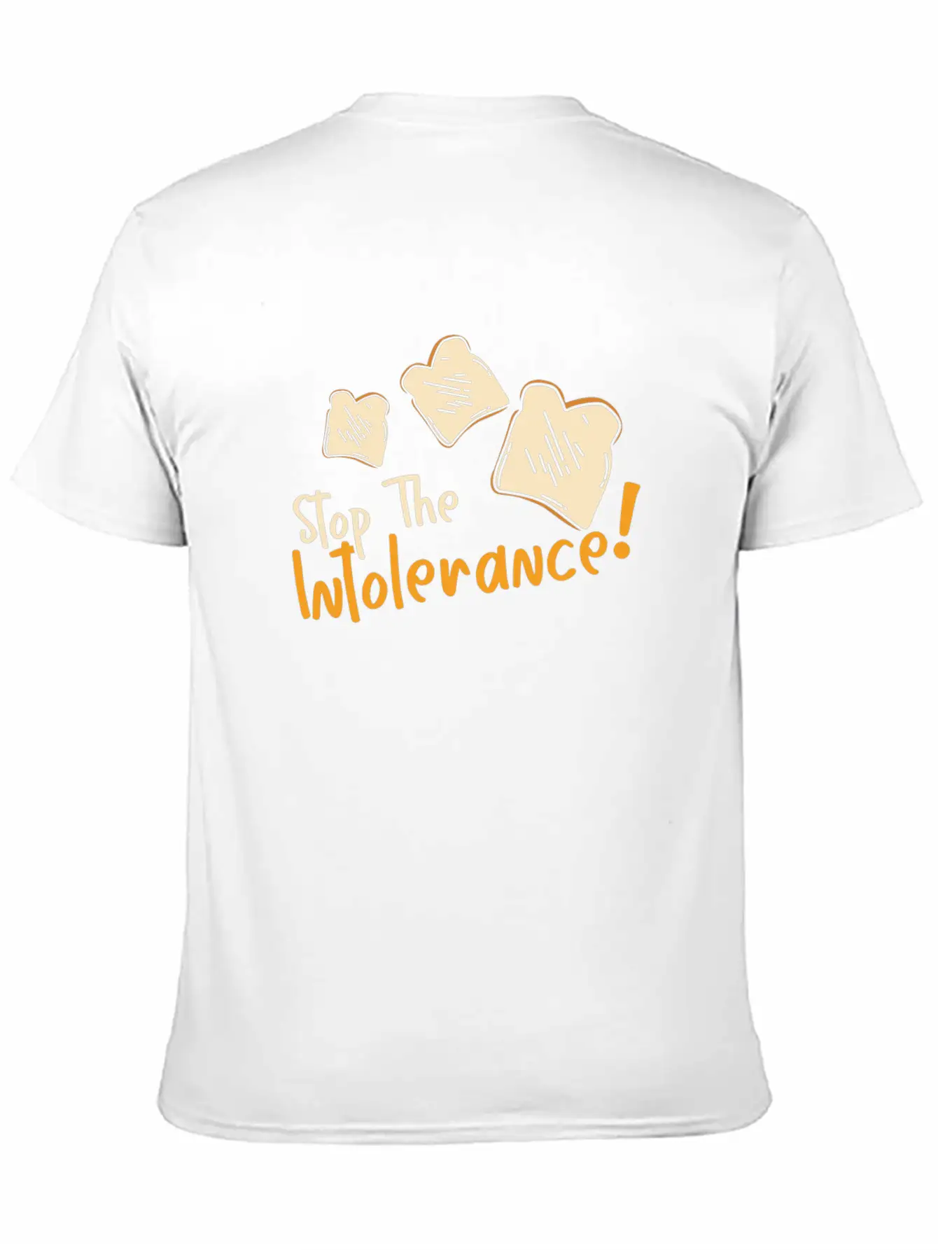 Stop The Intolerance Food Allergy Awareness Simple Everyday Graphic Tee – Lightweight Summer Wear