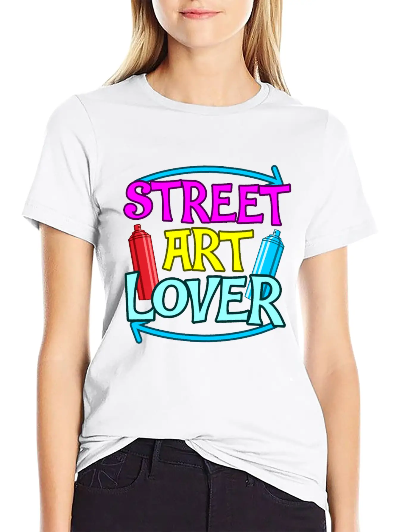 Streetart Graffiti Funny Gift Stylish Everyday T-Shirt – Unisex Basic Cotton Tee