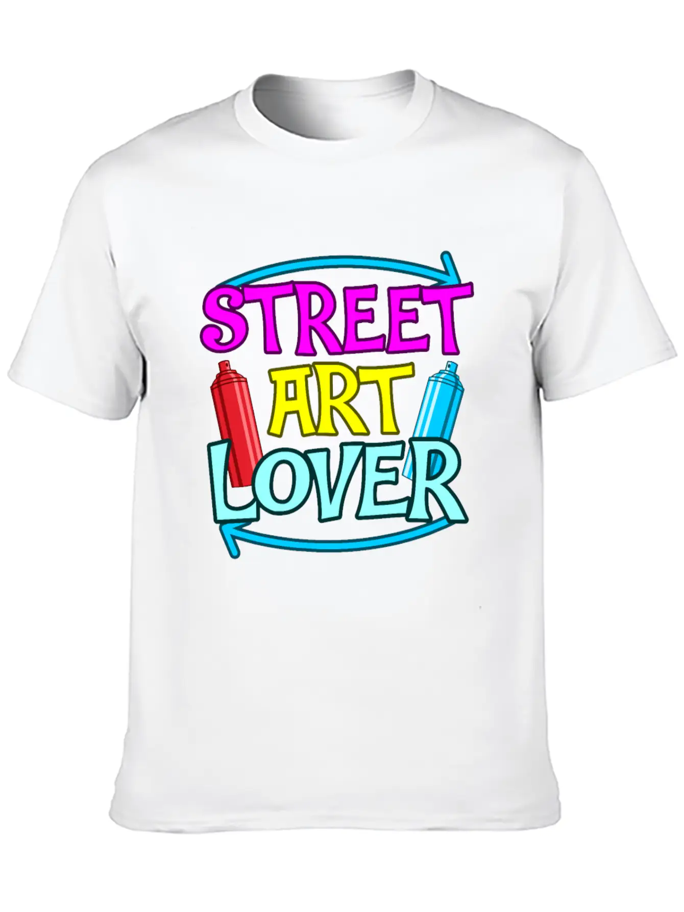 Streetart Graffiti Funny Gift Stylish Everyday T-Shirt – Unisex Basic Cotton Tee