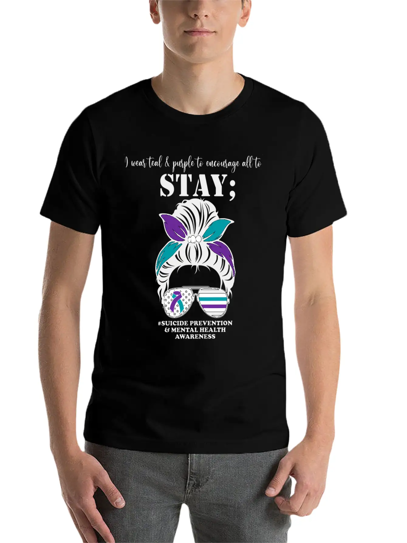 Suicide Prevention Awareness Mental Health Support Basic Graphic T-Shirt – Daily Comfort In Soft Cotton