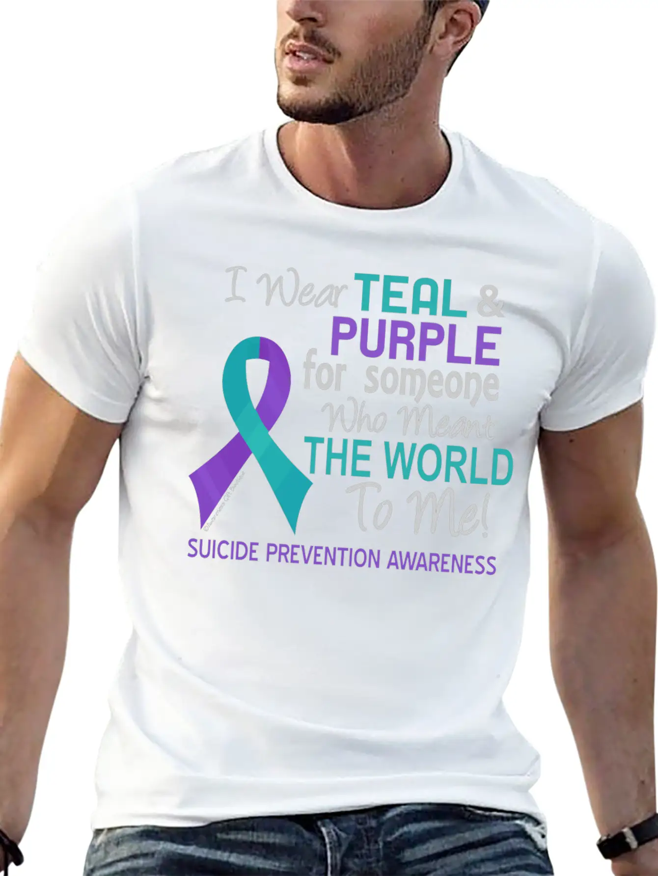Suicide Prevention For Someone Who Meant World To Basic Graphic T-Shirt – Daily Comfort In Soft Cotton