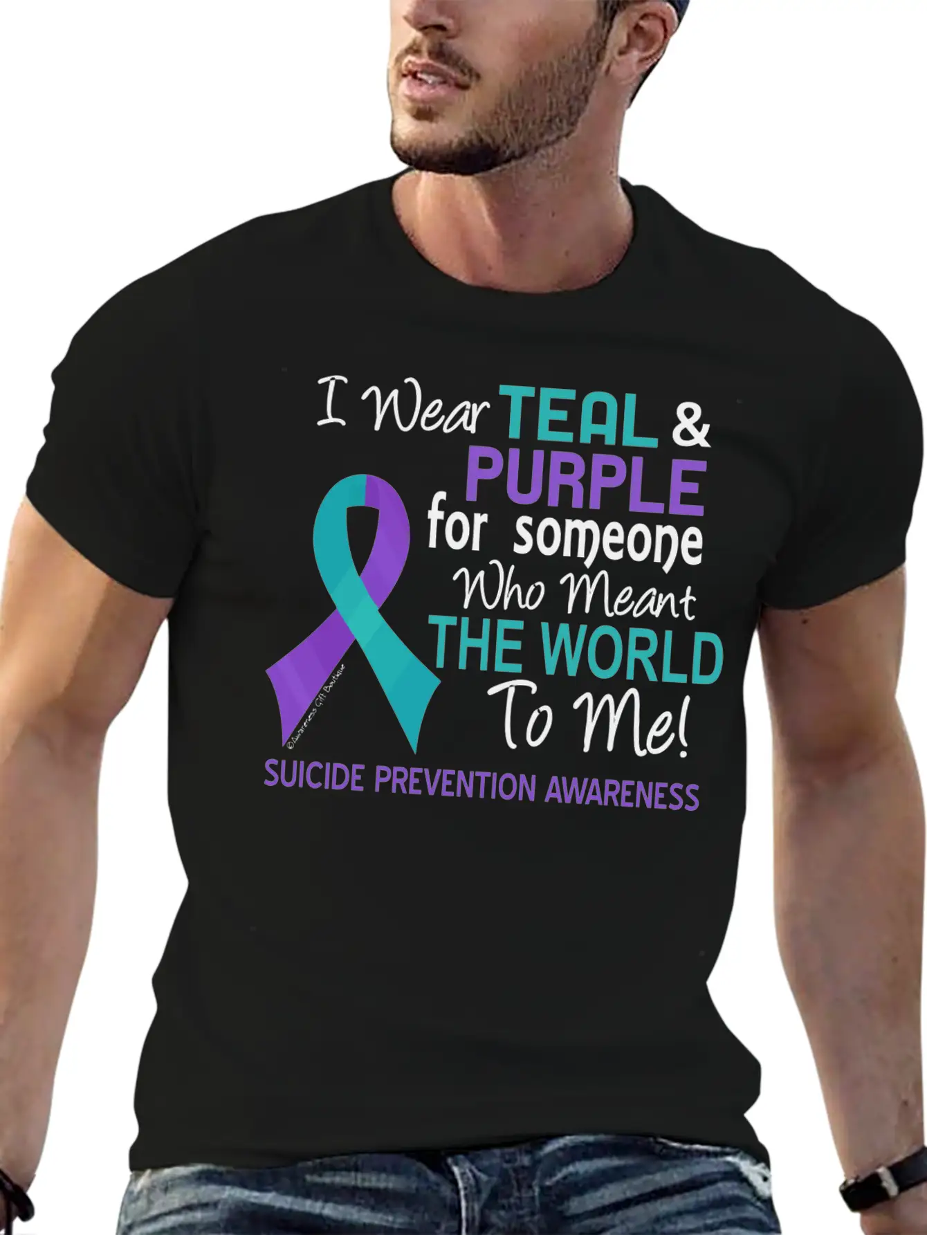 Suicide Prevention For Someone Who Meant World To Basic Graphic T-Shirt – Daily Comfort In Soft Cotton