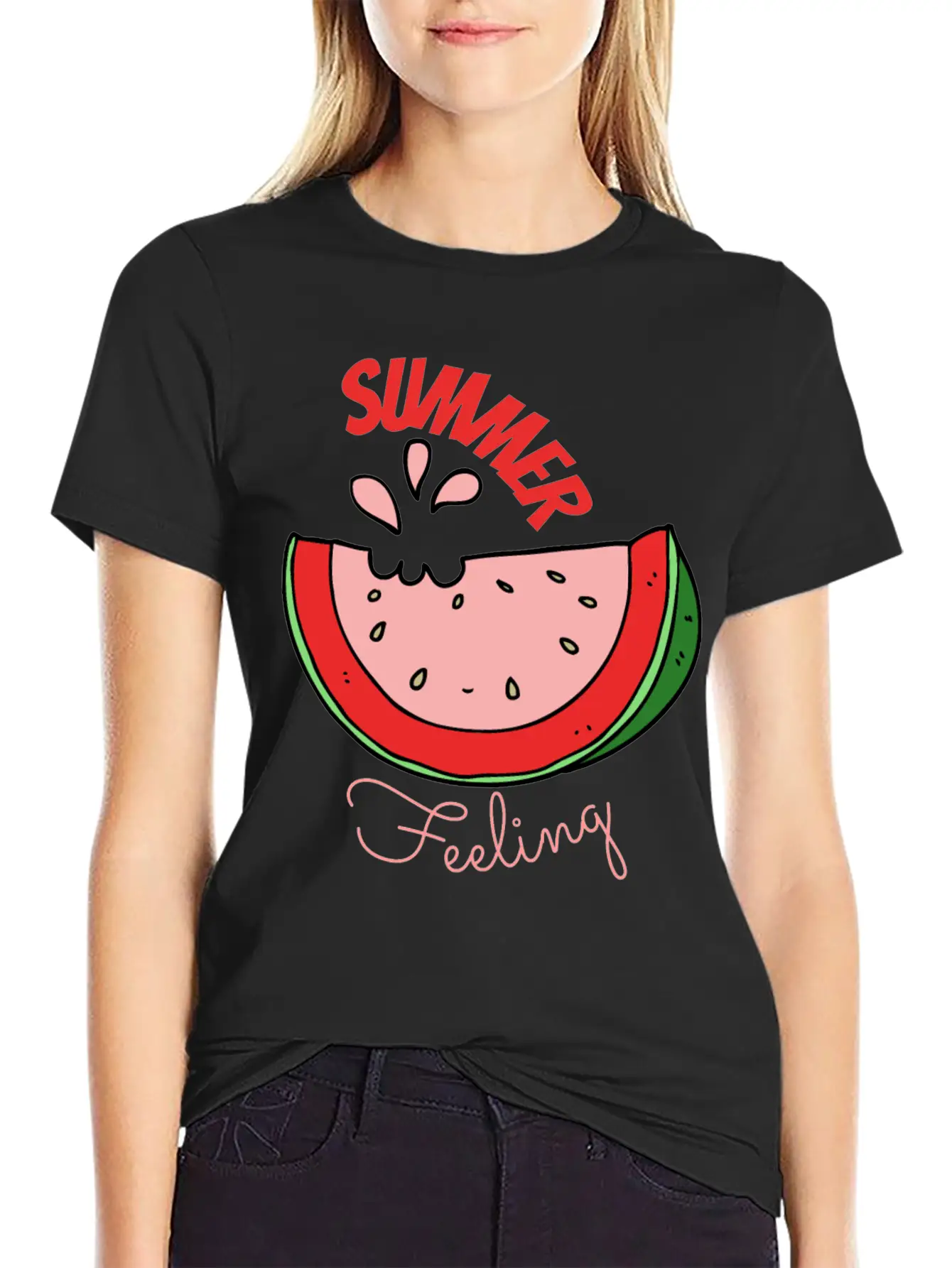 Summer Feeling Sun Fresh Melon Vacation Stylish Everyday T-Shirt – Unisex Basic Cotton Tee