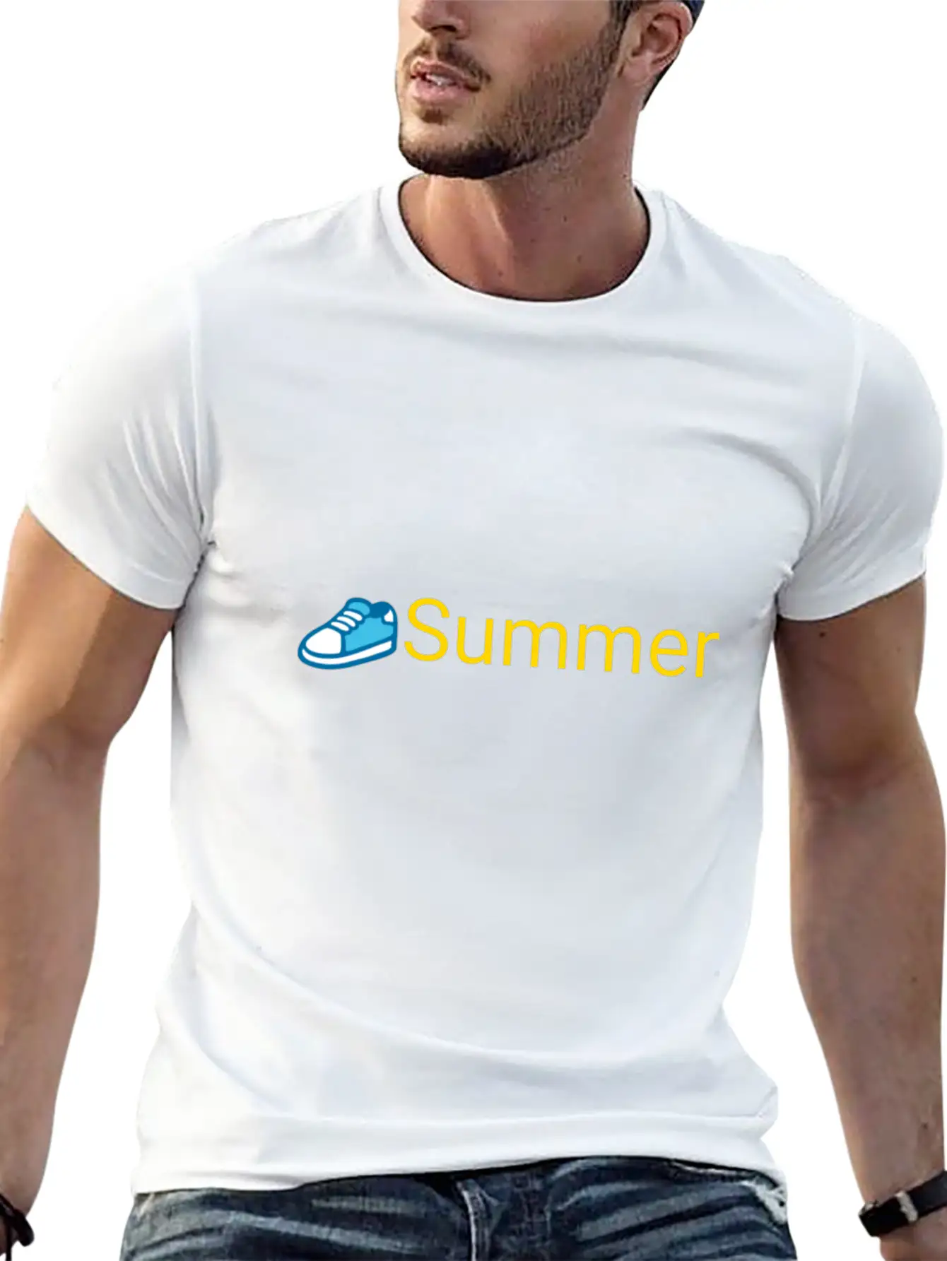Summer Lightweight Cotton T-Shirt – Daily Comfort Graphic Shirt