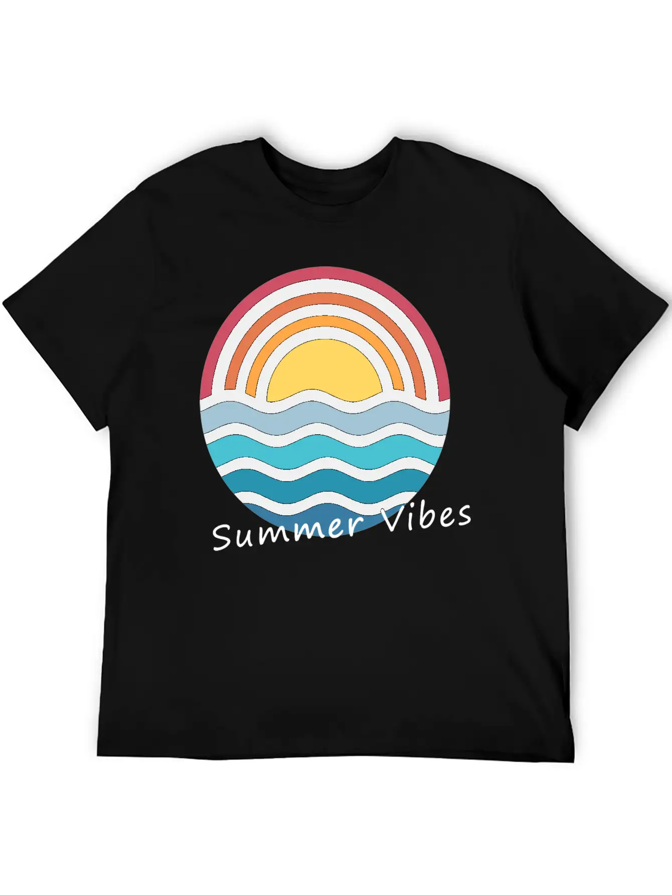 Summer Vibes Stylish Everyday T-Shirt – Unisex Basic Cotton Tee