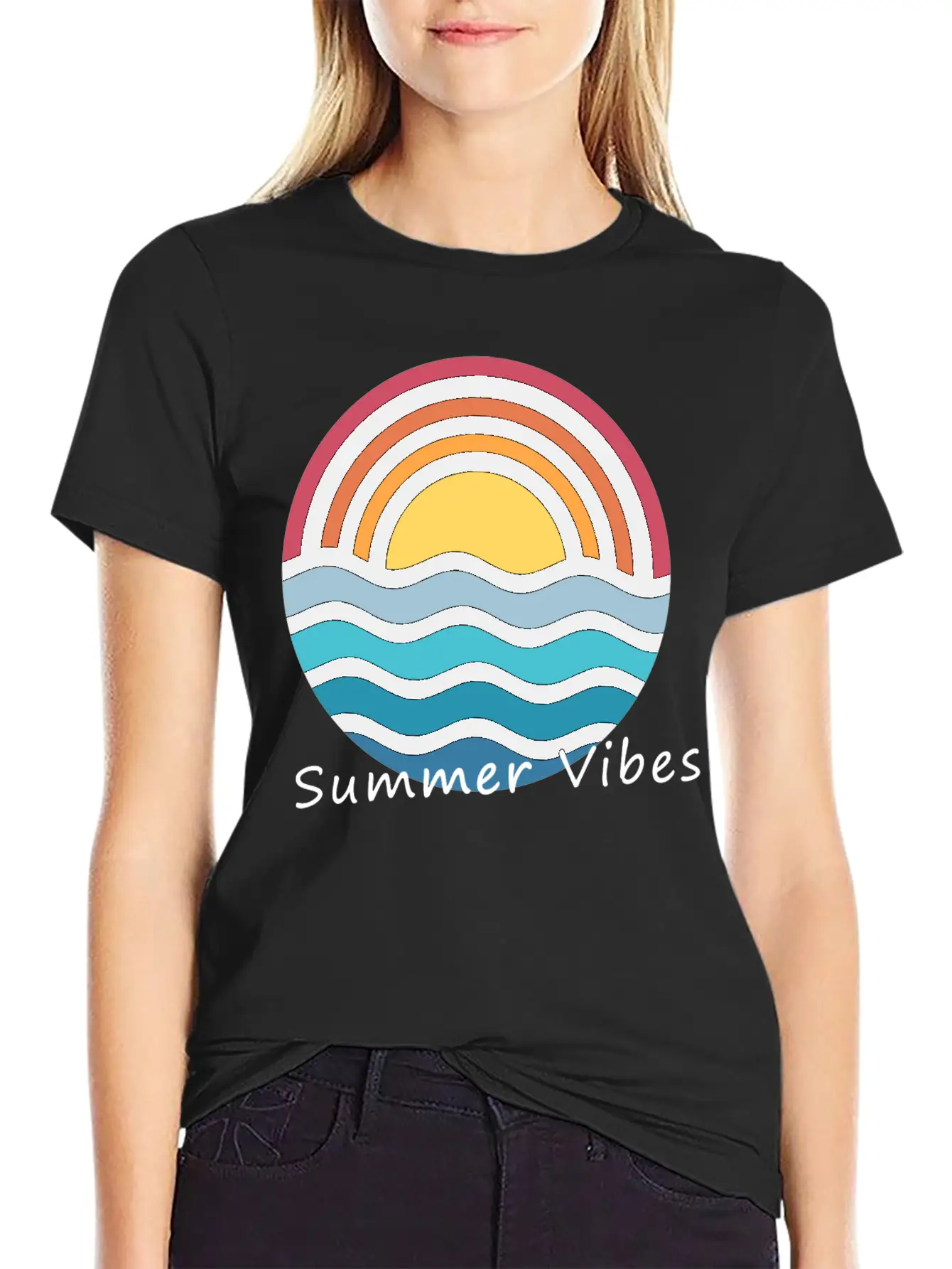 Summer Vibes Stylish Everyday T-Shirt – Unisex Basic Cotton Tee