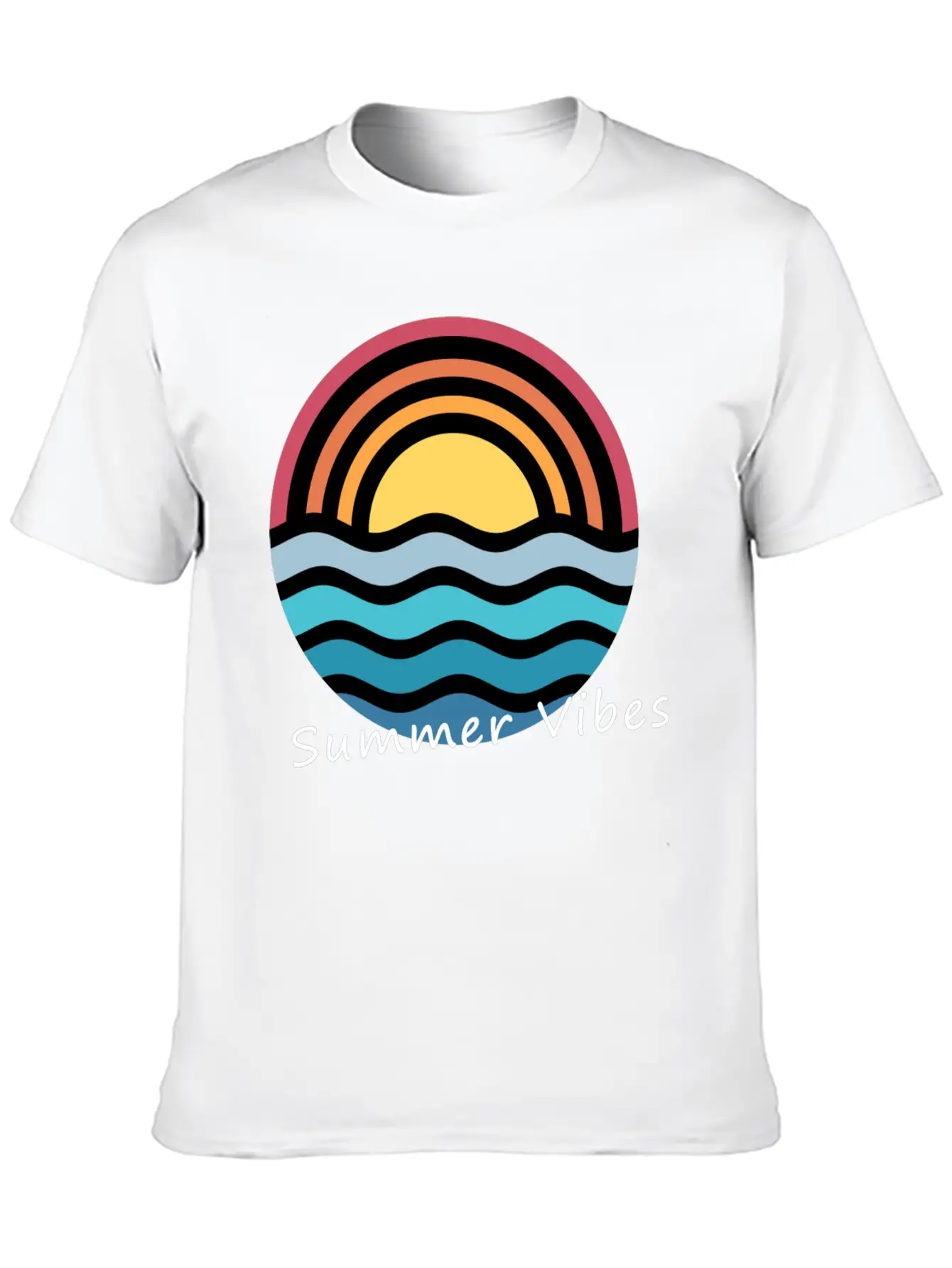 Summer Vibes Stylish Everyday T-Shirt – Unisex Basic Cotton Tee