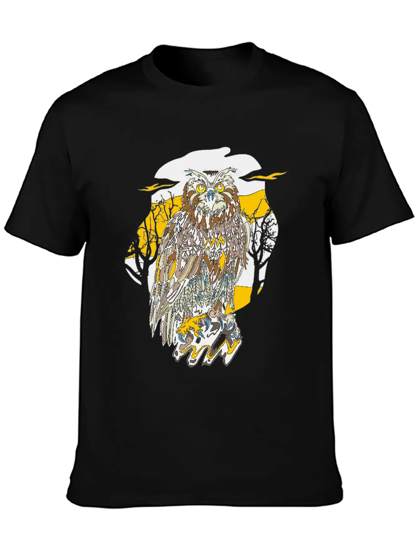 Sundown Owl Stylish Everyday T-Shirt – Unisex Basic Cotton Tee