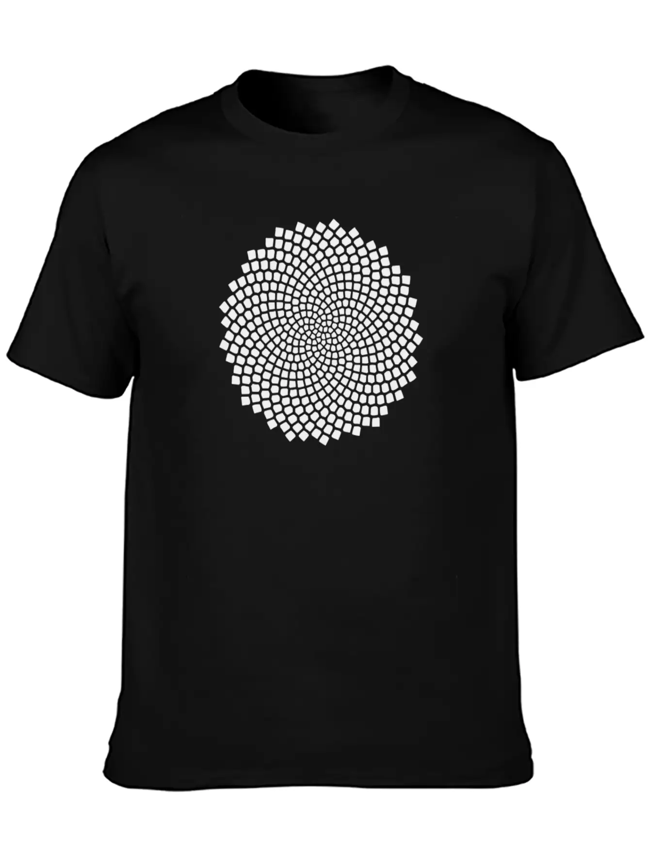 Sunflower, Seed, Fibonacci, Spiral, Golden Ratio, Basic Graphic T-Shirt – Daily Comfort In Soft Cotton