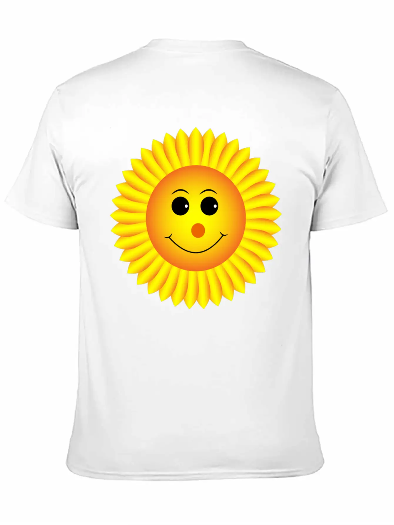 Sunflower Smiley Classic Crew Neck Graphic Tee – Everyday Minimal Look