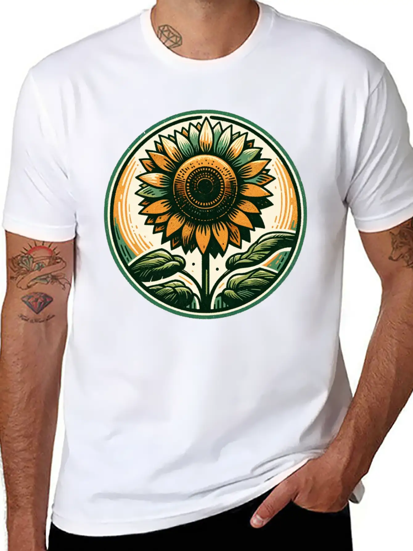 Sunflower Stylish Everyday T-Shirt – Unisex Basic Cotton Tee