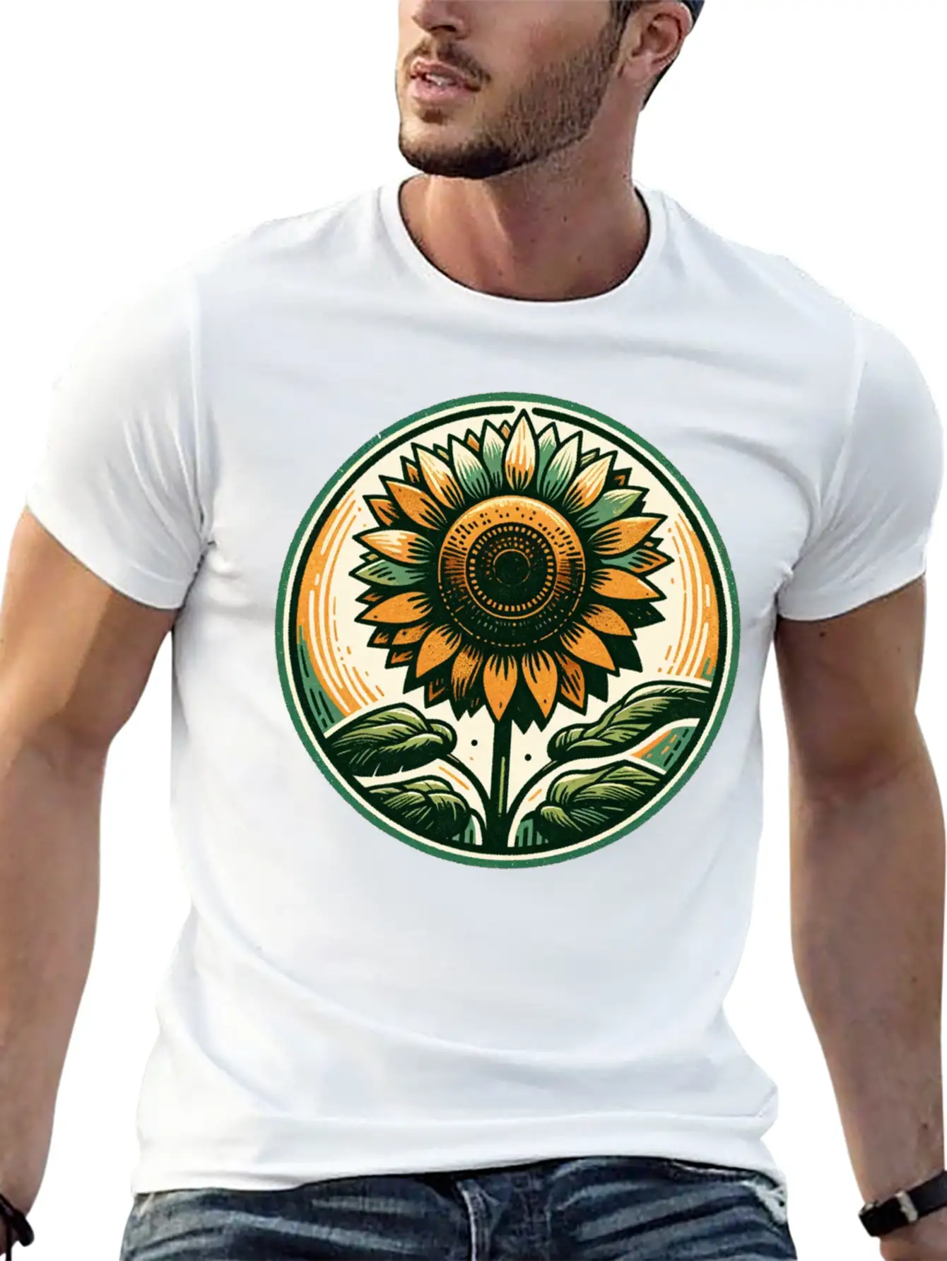 Sunflower Stylish Everyday T-Shirt – Unisex Basic Cotton Tee