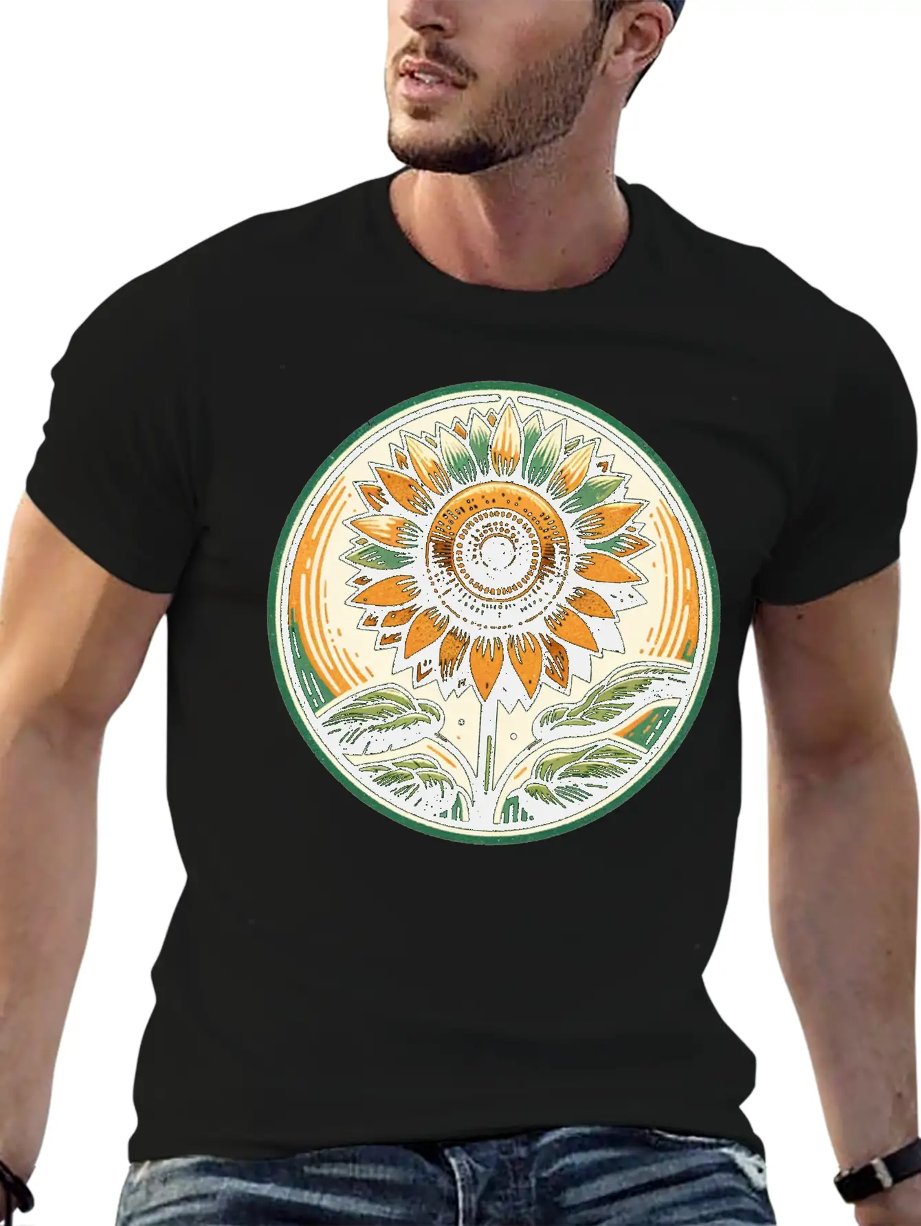 Sunflower Stylish Everyday T-Shirt – Unisex Basic Cotton Tee