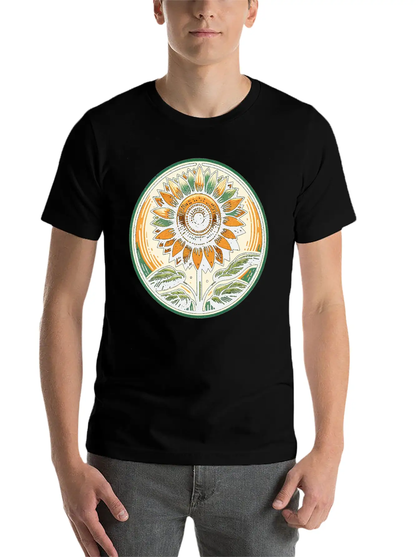Sunflower Stylish Everyday T-Shirt – Unisex Basic Cotton Tee