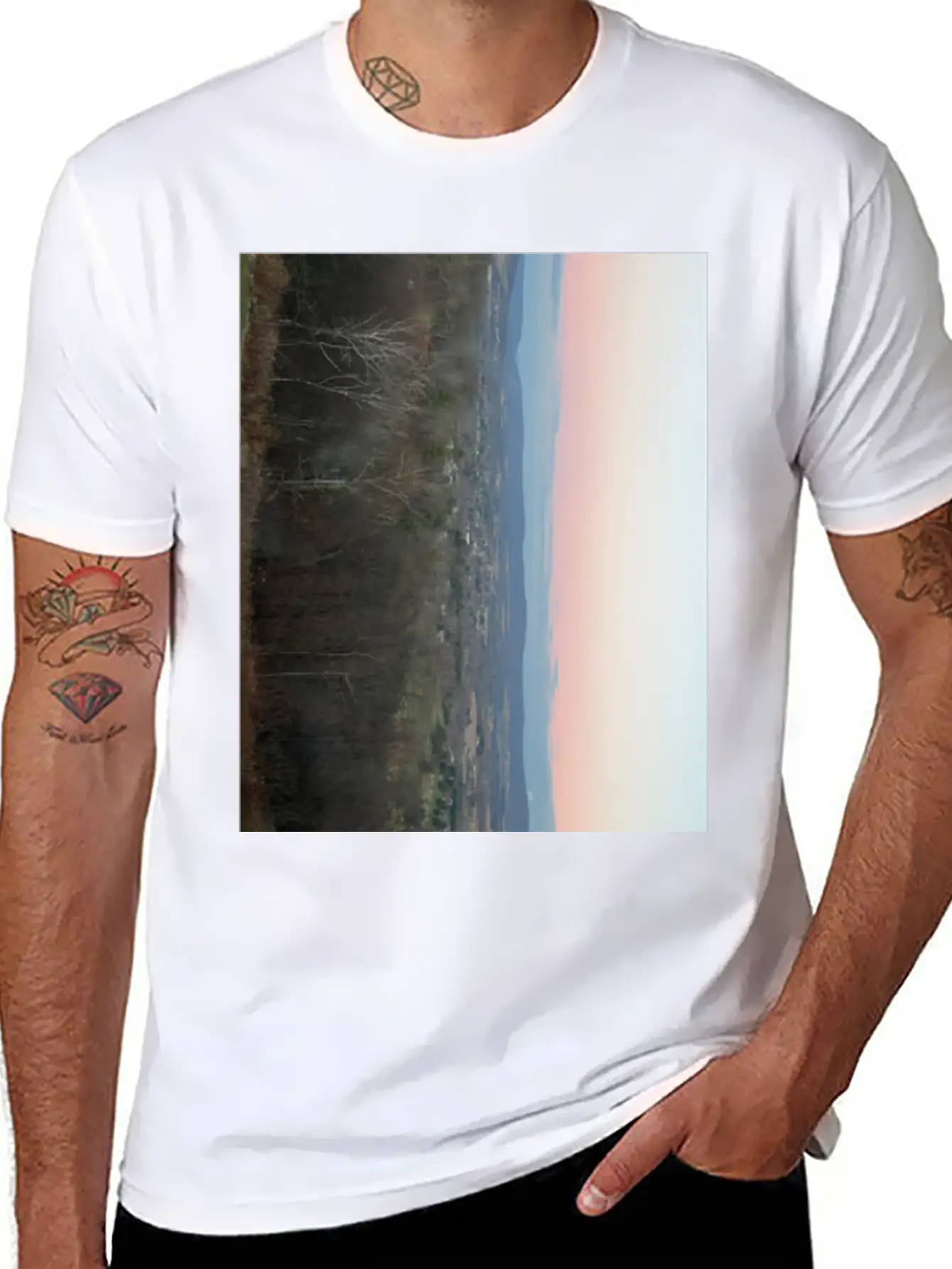 Sunrise In Hazleton Lightweight Cotton T-Shirt – Daily Comfort Graphic Shirt
