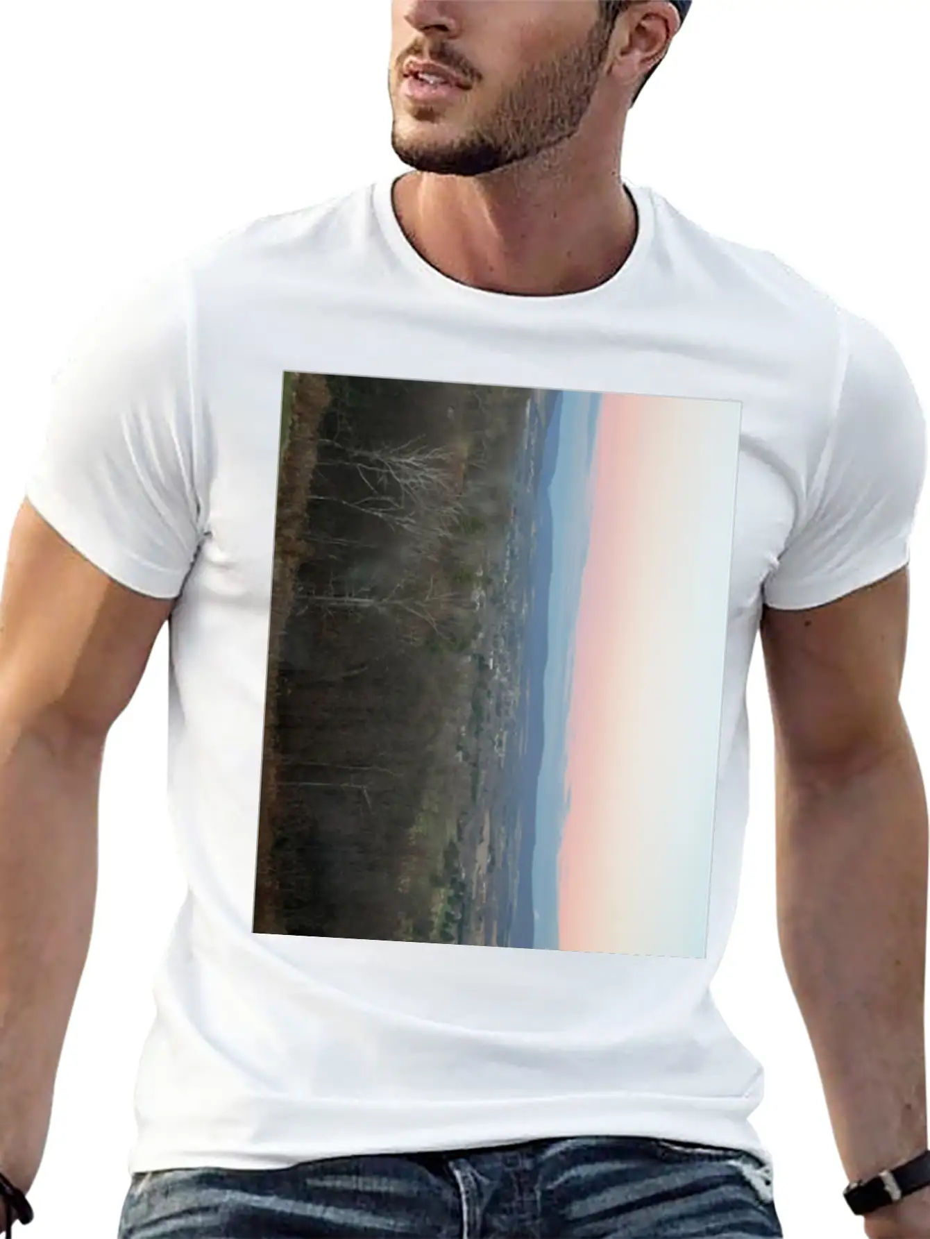 Sunrise In Hazleton Lightweight Cotton T-Shirt – Daily Comfort Graphic Shirt