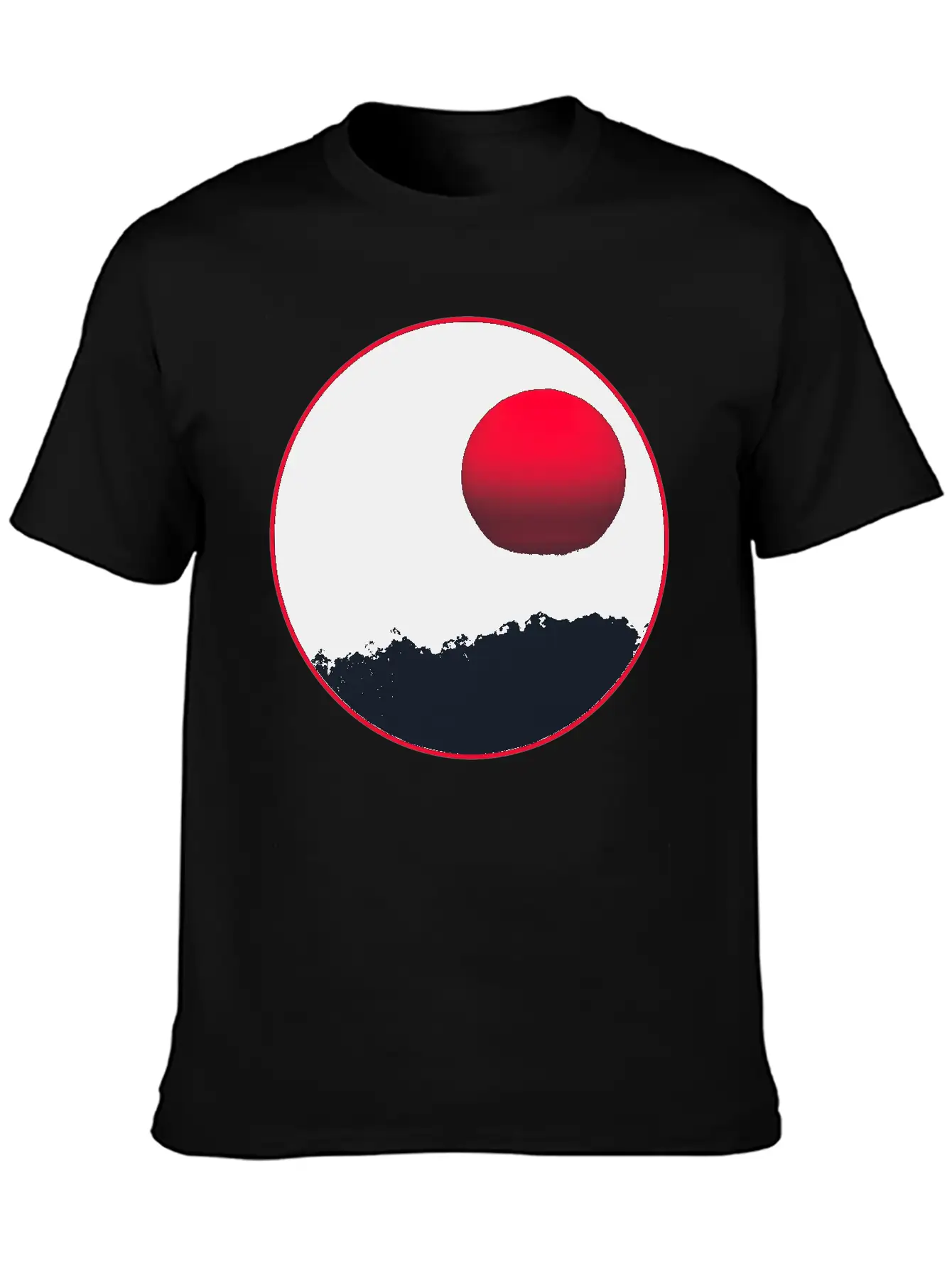 Sunset Classic Crew Neck Graphic Tee – Everyday Minimal Look