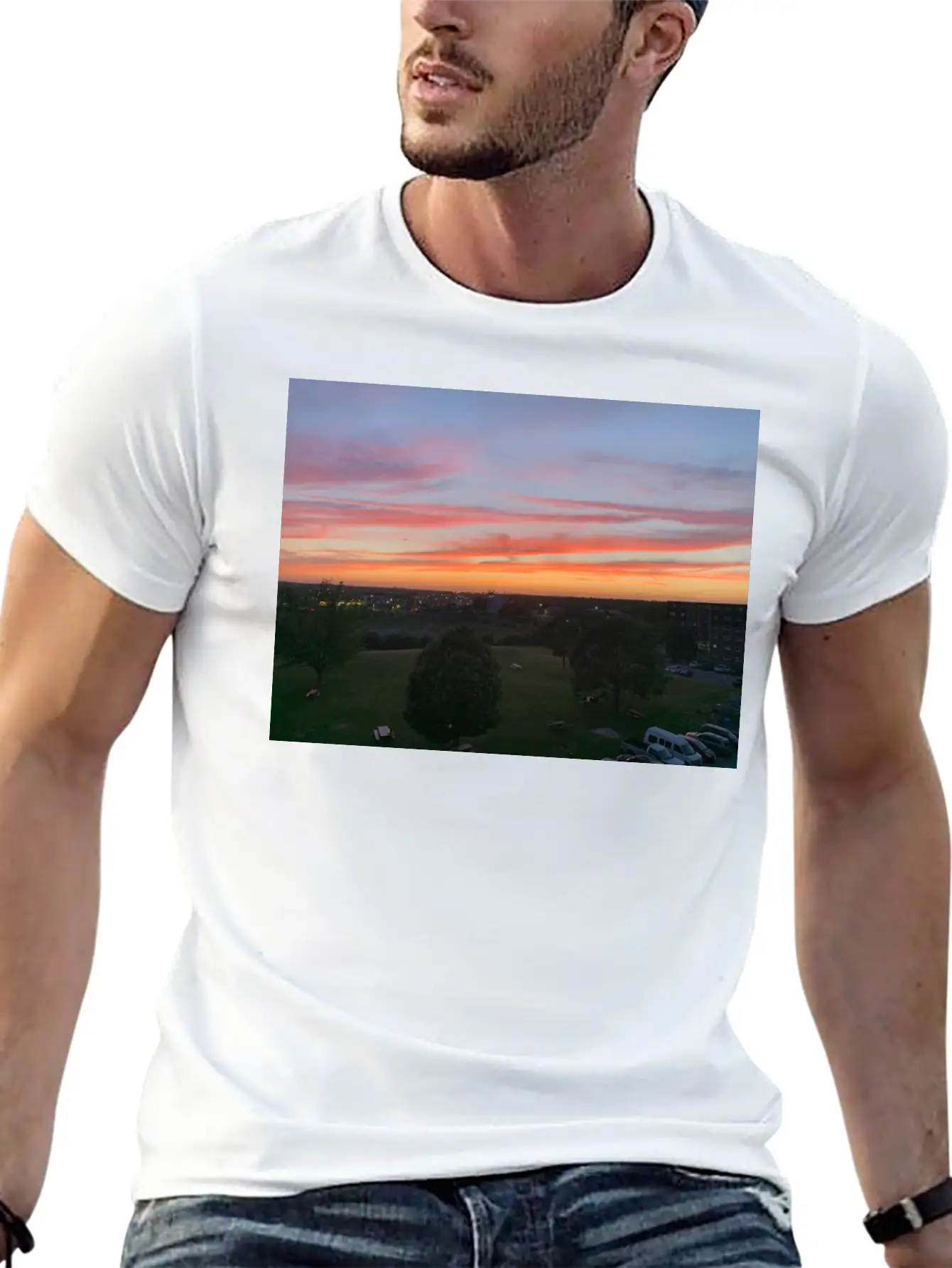 Sunset Vibes Classic Cotton Tee – Unisex Comfort For Any Season