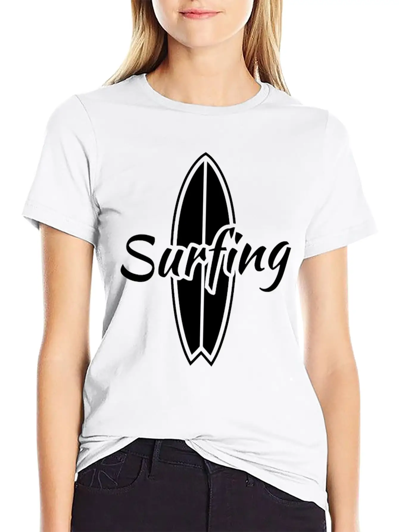 Surf Board Stylish Everyday T-Shirt – Unisex Basic Cotton Tee