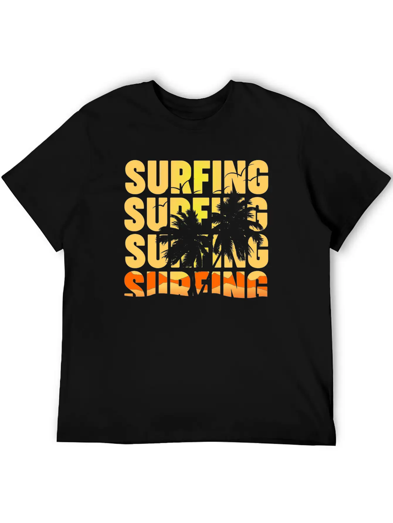 Surfing Surfing Surfing Surfing Basic Graphic T-Shirt – Daily Comfort In Soft Cotton