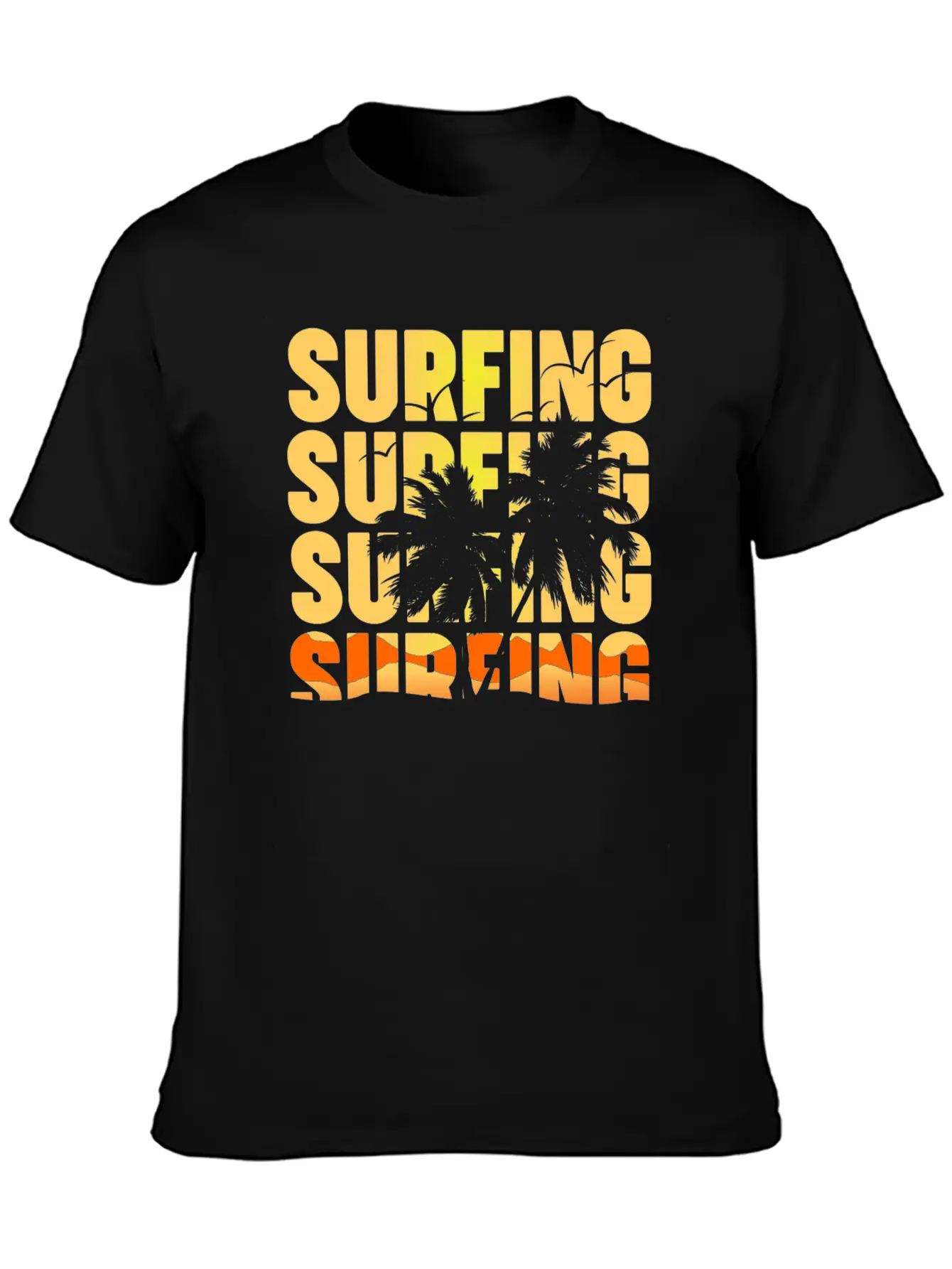 Surfing Surfing Surfing Surfing Basic Graphic T-Shirt – Daily Comfort In Soft Cotton