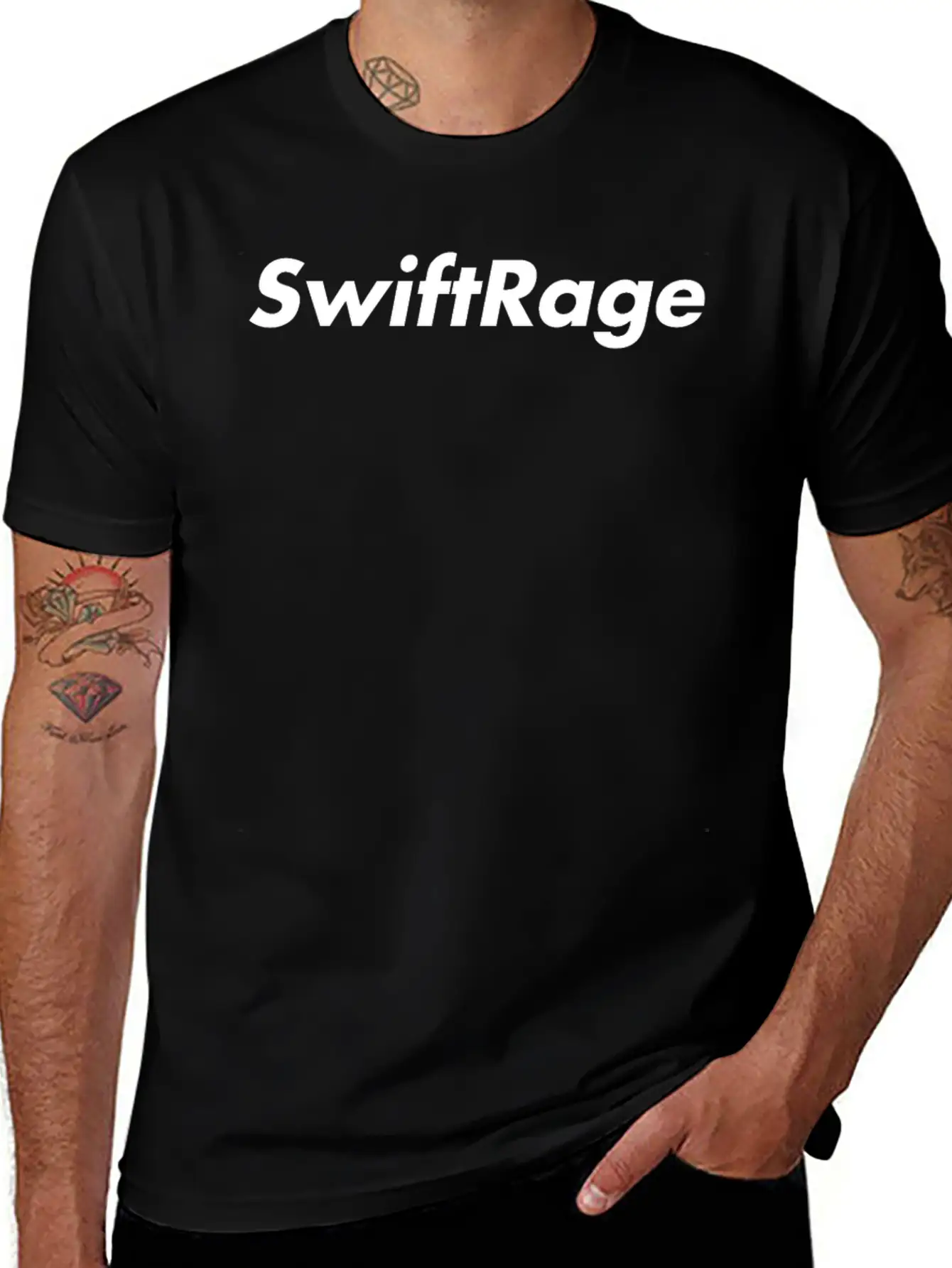 SwiftRage Basic Graphic T-Shirt – Daily Comfort In Soft Cotton