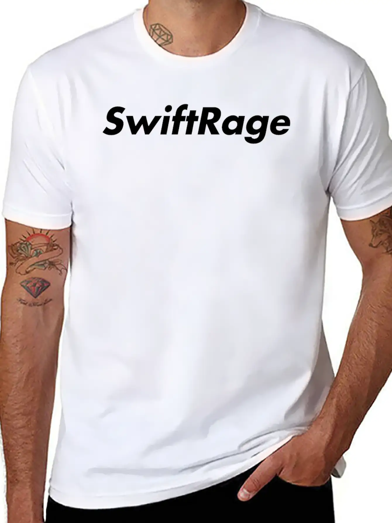 SwiftRage Basic Graphic T-Shirt – Daily Comfort In Soft Cotton