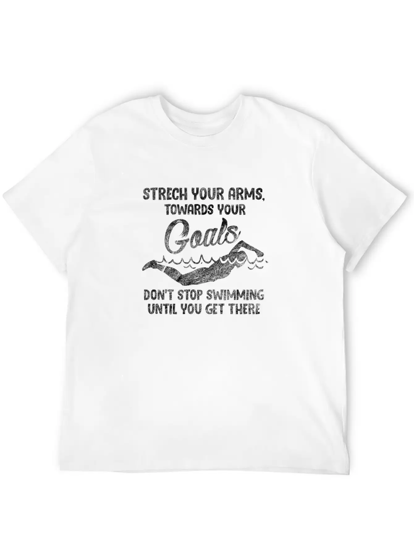 Swimming Stretch Your Arms Towards Your Goals Stylish Everyday T-Shirt – Unisex Basic Cotton Tee