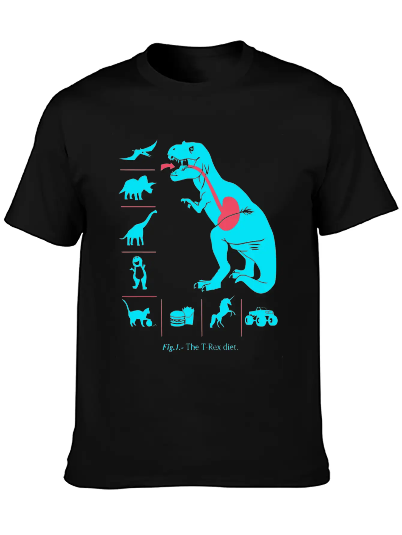 T Rex Diet Relaxed Everyday Tee – Lightweight And Durable Cotton