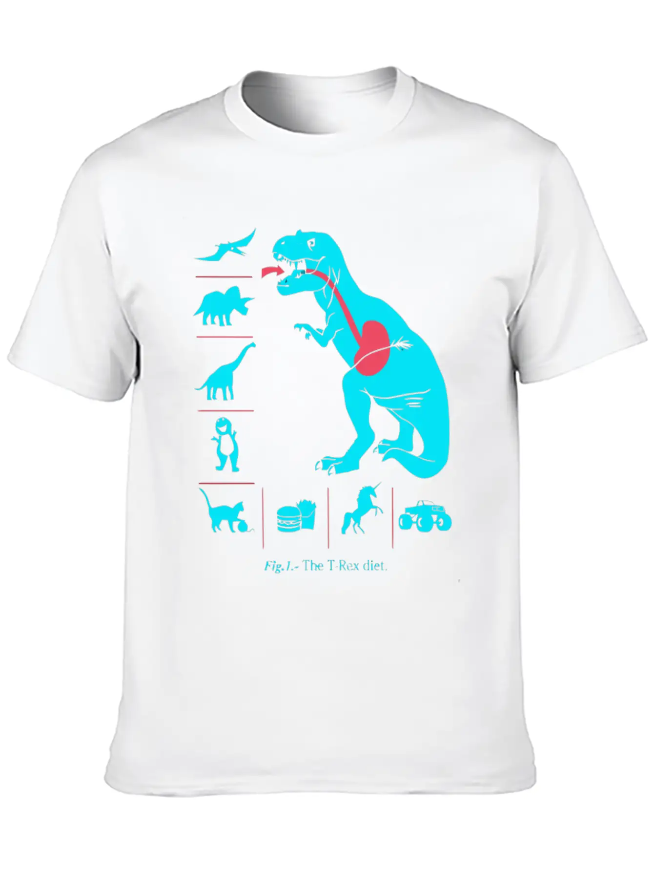 T Rex Diet Relaxed Everyday Tee – Lightweight And Durable Cotton
