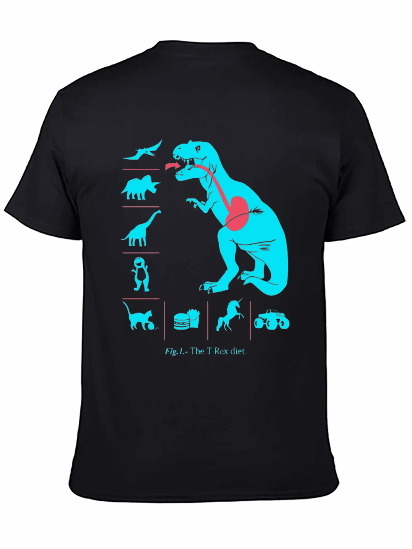 T Rex Diet Relaxed Everyday Tee – Lightweight And Durable Cotton
