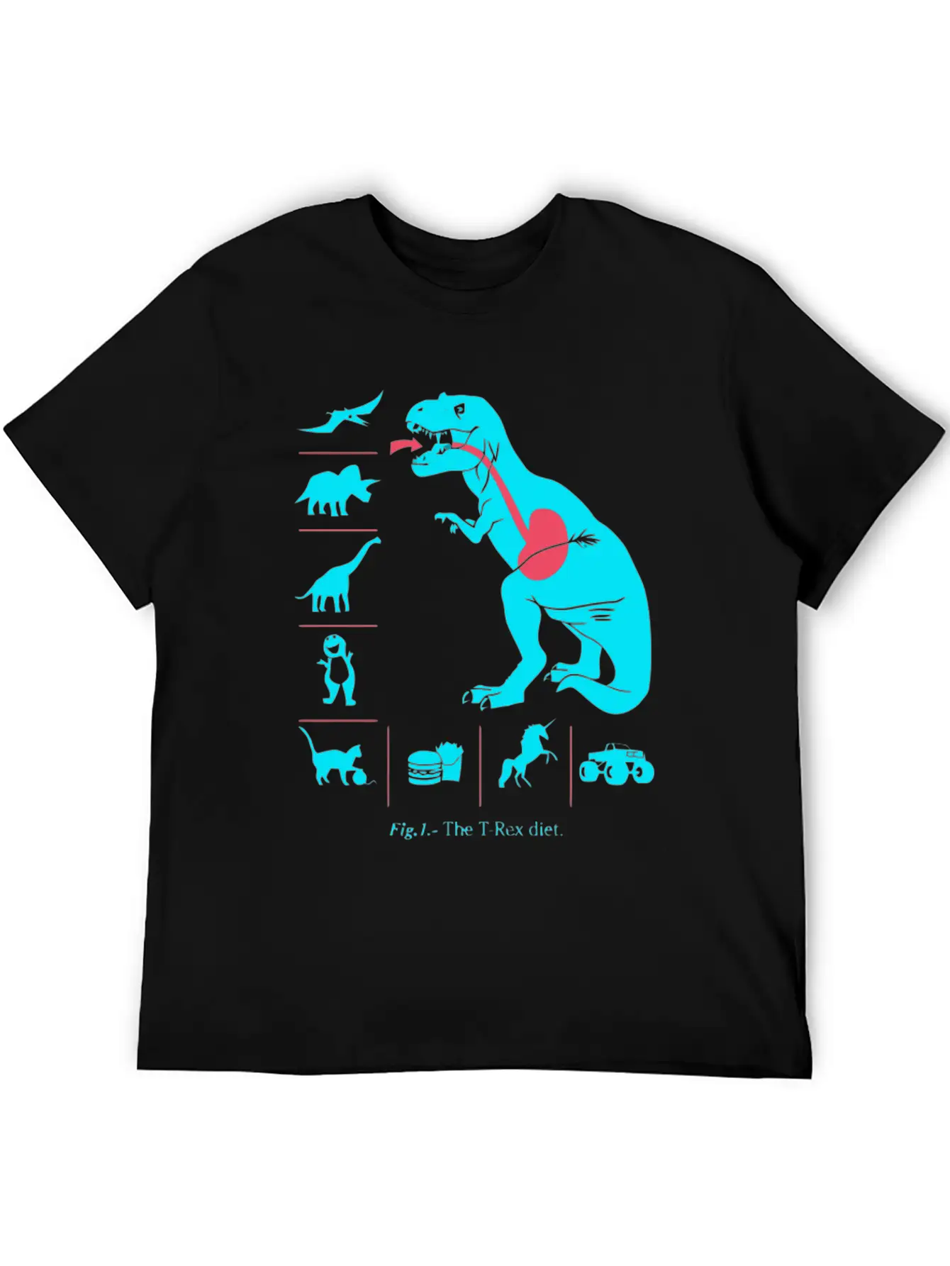 T Rex Diet Relaxed Everyday Tee – Lightweight And Durable Cotton