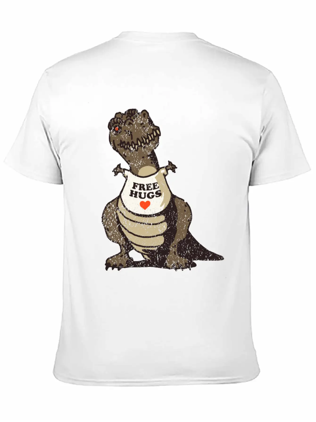 T-Rex Free Hugs Stylish Everyday T-Shirt – Unisex Basic Cotton Tee