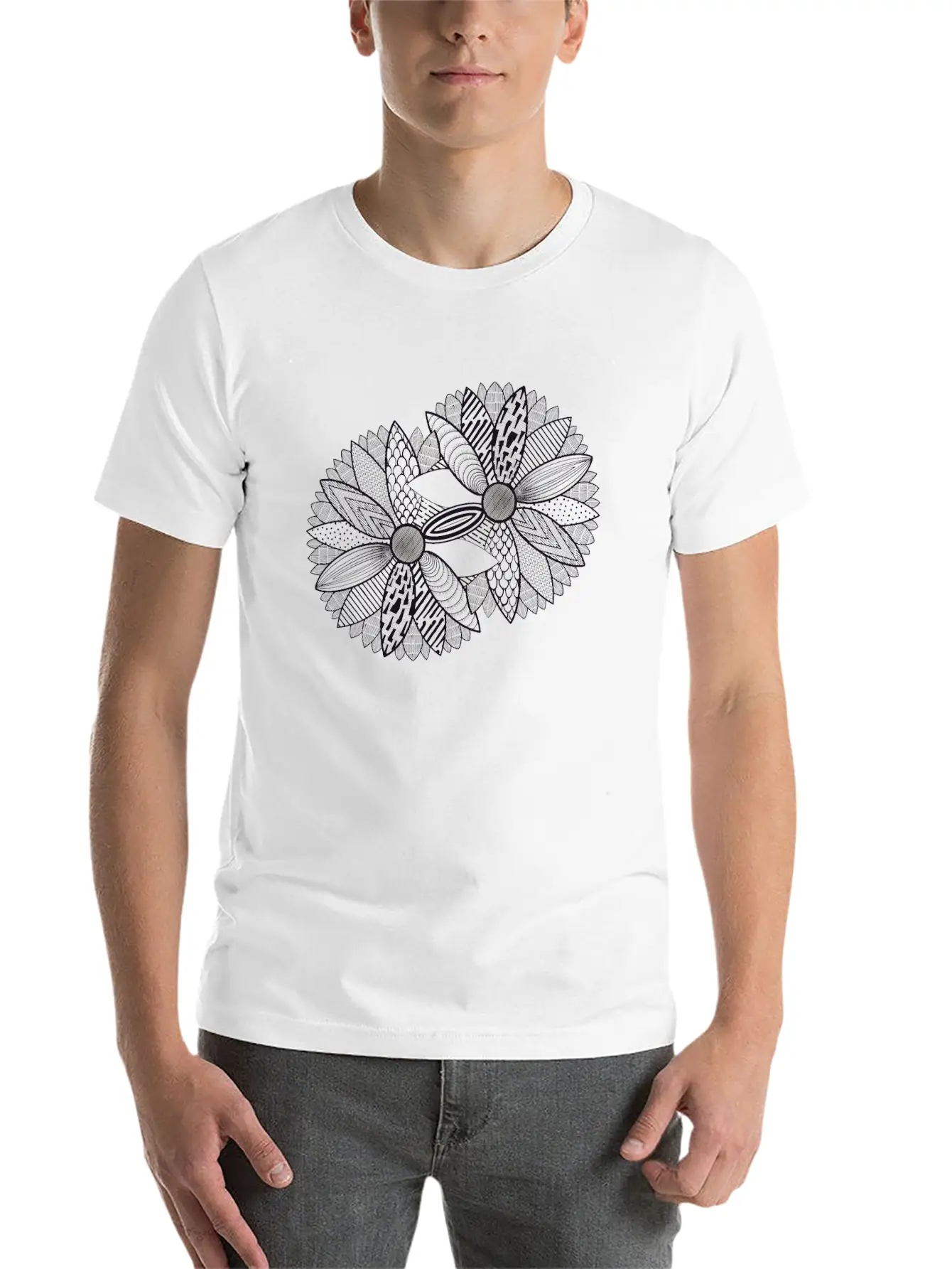 Tangled Daisy Basic Graphic T-Shirt – Daily Comfort In Soft Cotton