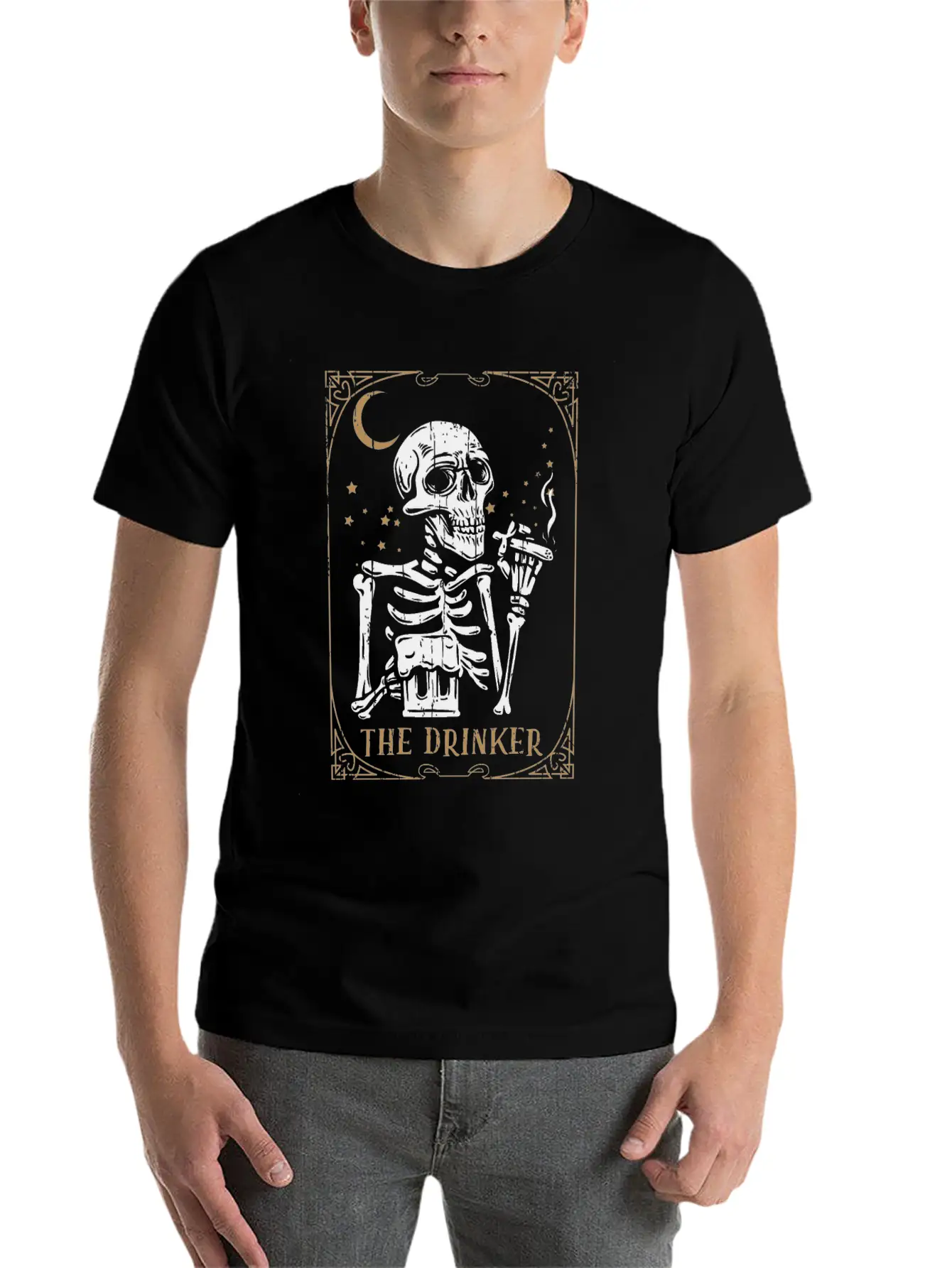 Tarot Card Occult Club Gothic Vice Drinker Classic Cotton Tee – Unisex Comfort For Any Season